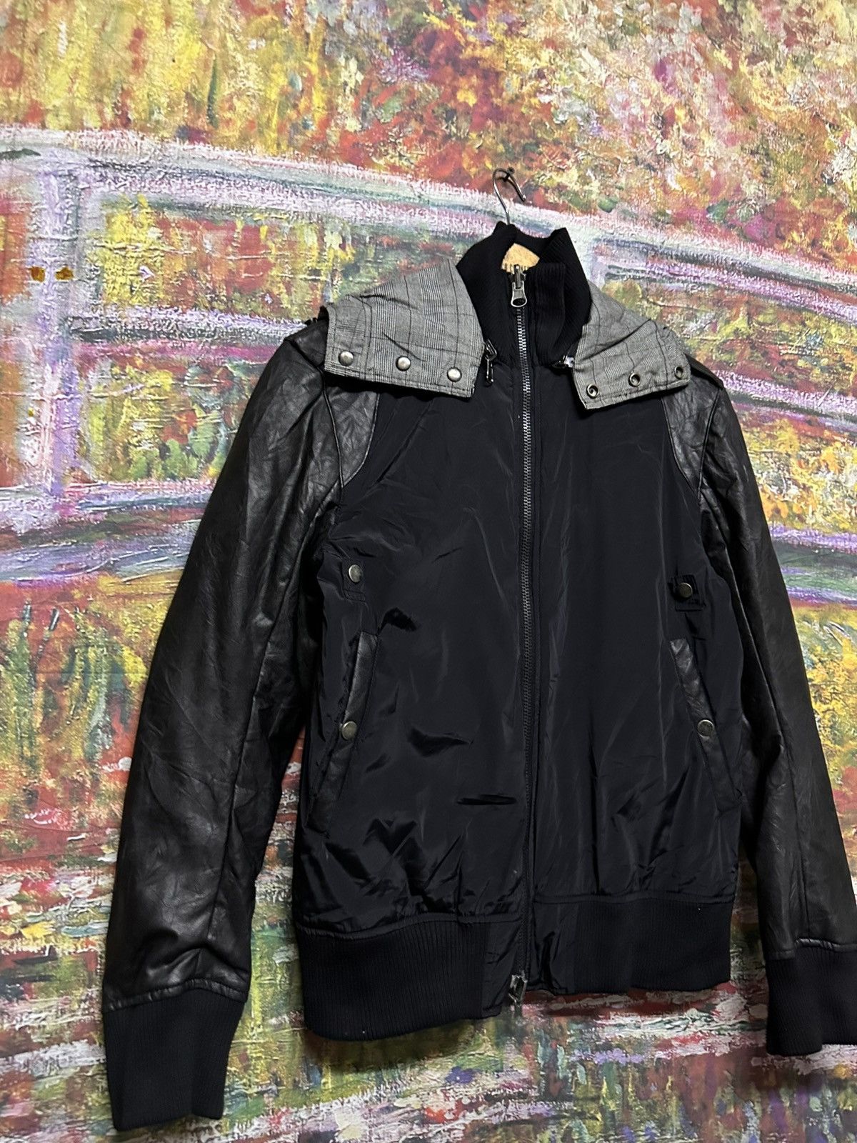 Number (N)ine Vintage Brthbreath reversible black smoke&white beech jack Size US M / EU 48-50 / 2 - 9 Thumbnail