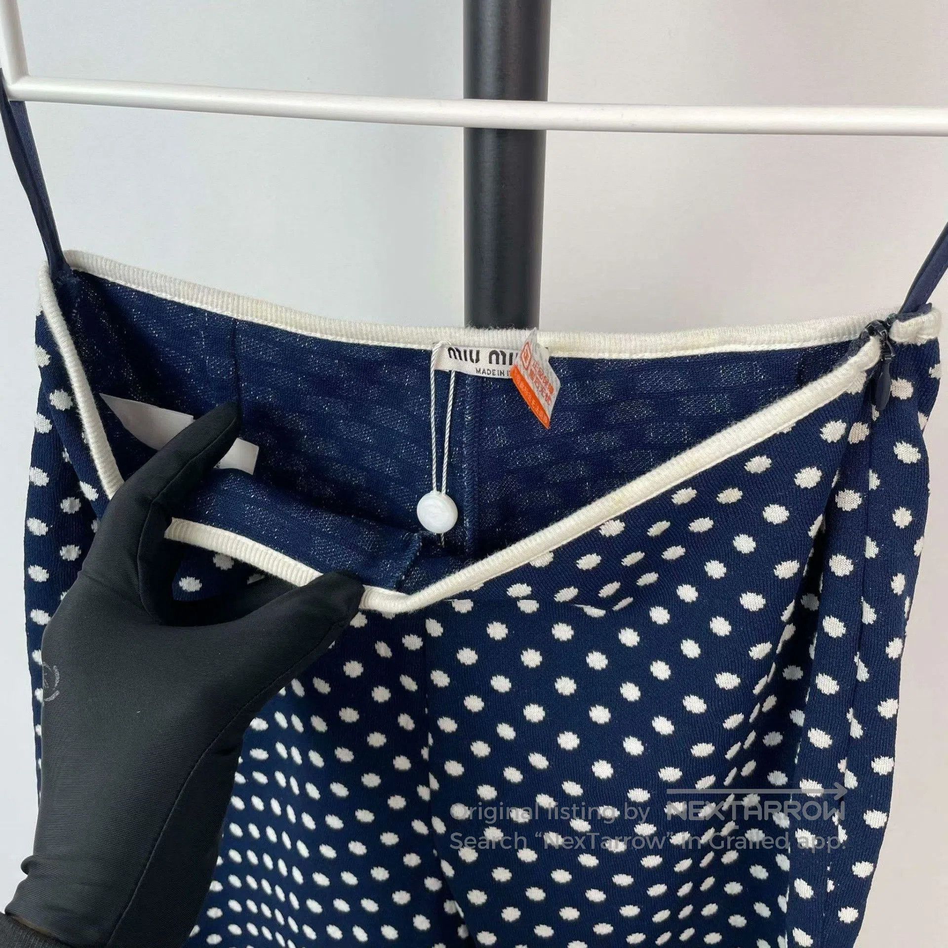 Miu Miu Miu Miu Knitted Polka Dot Pants. Size 37" - 3 Thumbnail