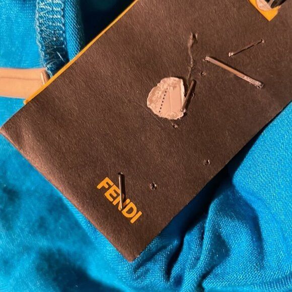Fendi Fendi Short Turquoise Sundress Size 10 Size L / US 10 / IT 46 - 10 Thumbnail