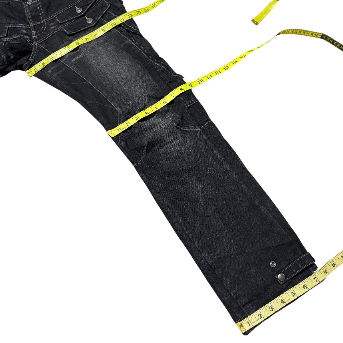 PPFM PPFM Bondage Black Denim Jeans Size US 32 / EU 48 - 22 Thumbnail