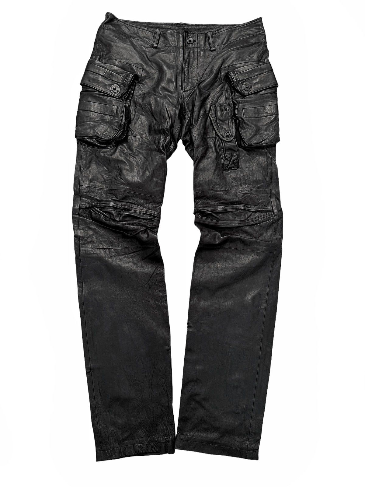 Julius GRAIL 2010 Goth-ik Lambskin Leather Gasmask Cargo Size US 34 / EU 50 - 1 Thumbnail