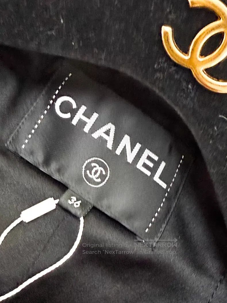 Chanel Chanel Glazed buckle four-pocket rolled edge woven long-sl Size XS / US 0-2 / IT 36-38 - 6 Thumbnail