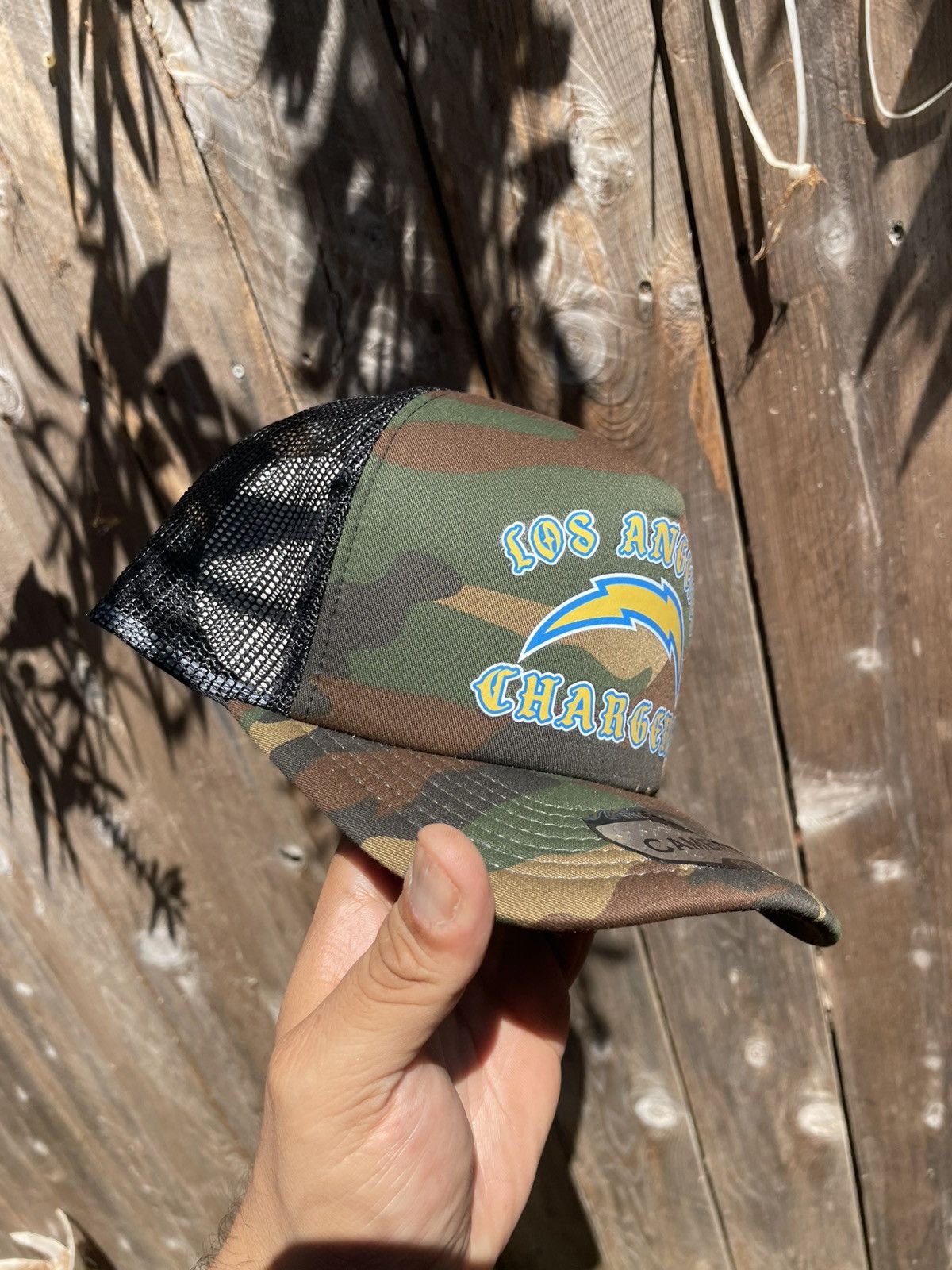 Other Los Angeles chargers trucker camo foam hat SnapBack custom Size ONE SIZE - 6 Thumbnail