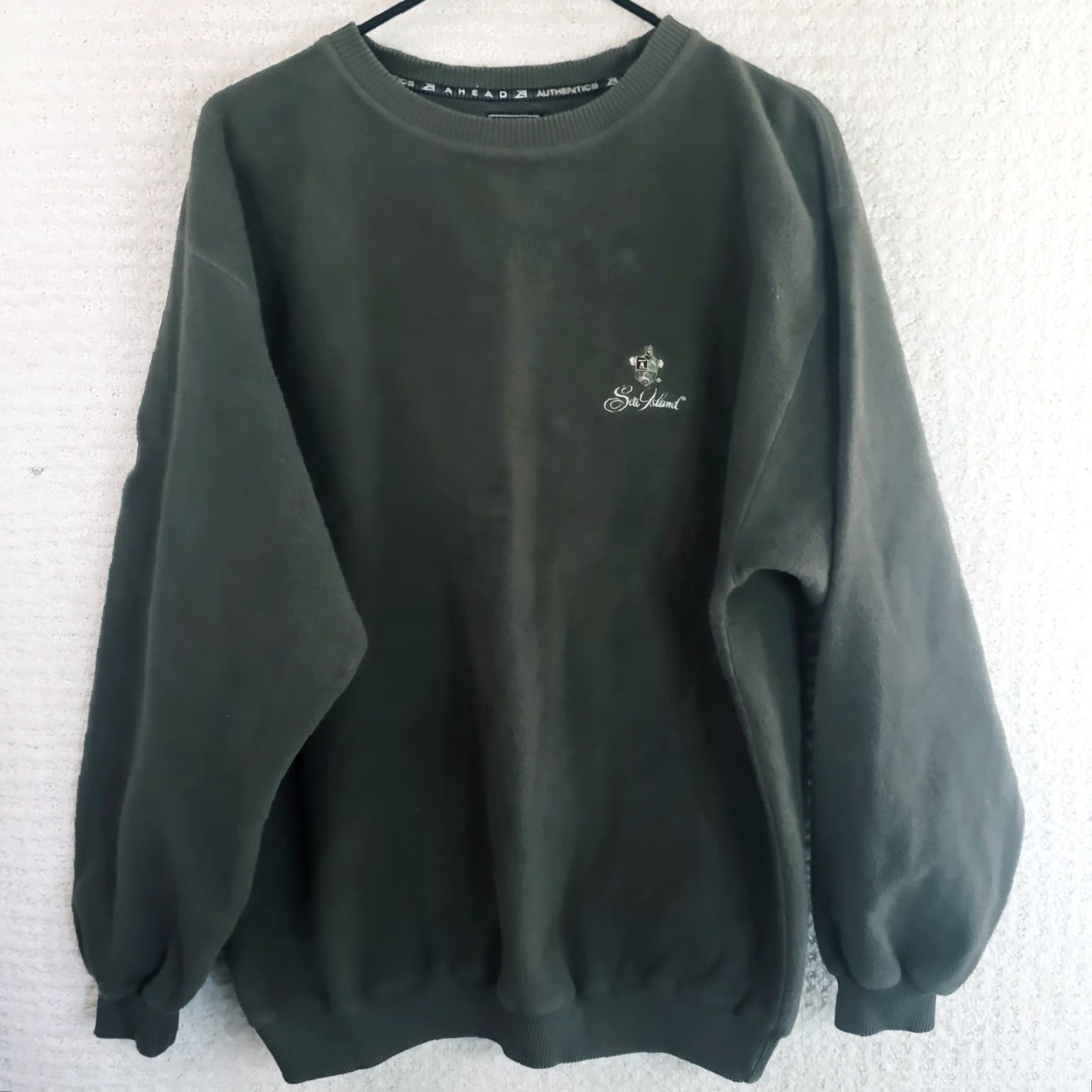 Vintage VINTAGE Sea Island Golf Sweatshirt Mens S Green Crewneck Moleskin Cotton Script Logo Size US S / EU 44-46 / 1 - 2 Thumbnail