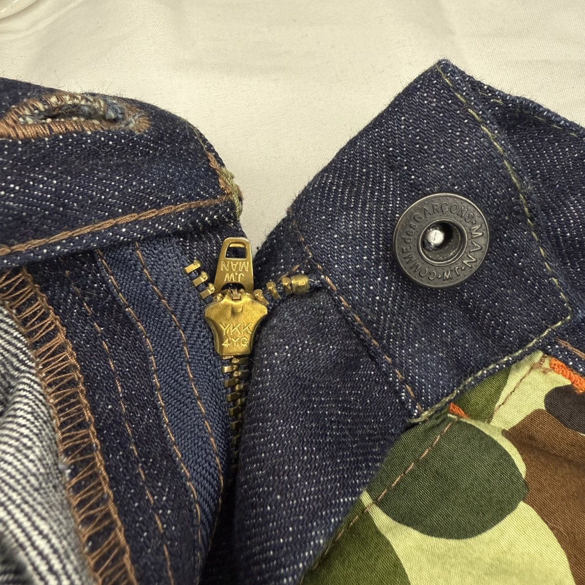 Junya Watanabe Junya Watanabe Double Knee Camouflage Denim Pants Size US 28 / EU 44 - 12 Thumbnail