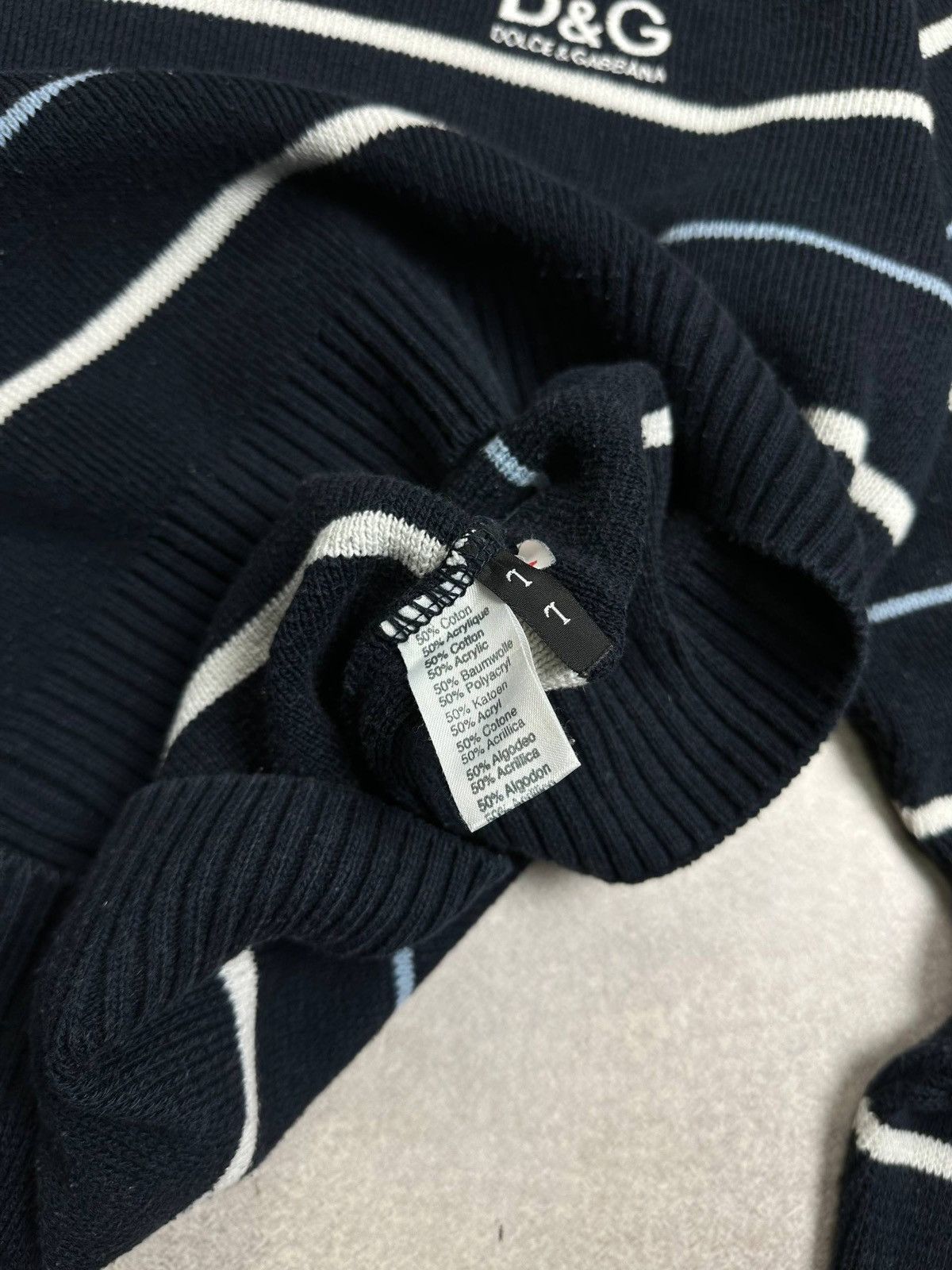 Vintage Vintage DG Dolce Gabbana Archival Knit Sweater L Size US L / EU 52-54 / 3 - 5 Thumbnail
