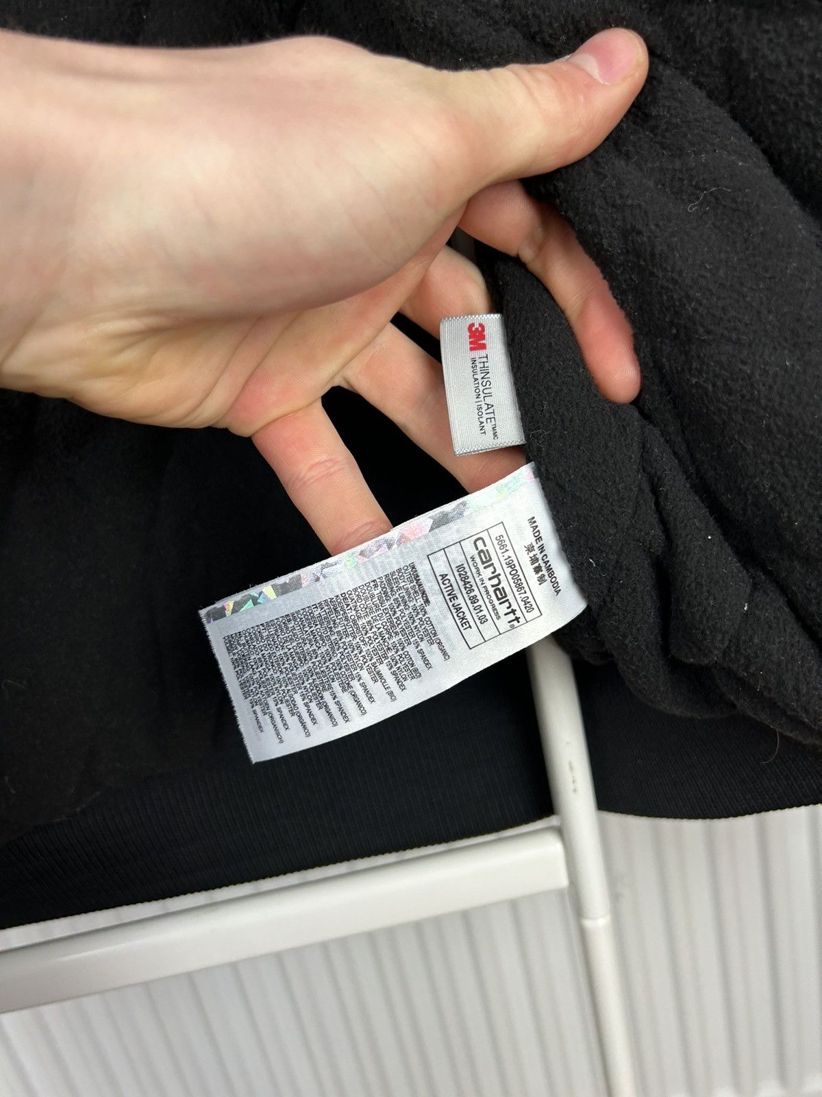 Carhartt × Vintage CARHARTT VINTAGE ACTIVE DETROIT BLACK JACKET FADED Size US L / EU 52-54 / 3 - 9 Thumbnail