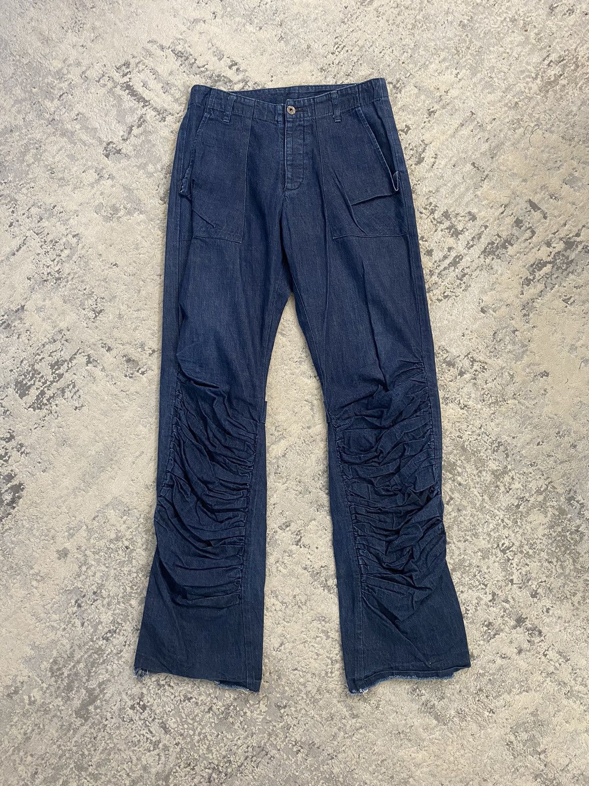 Japanese Brand T.A.T.A. Ruffle Bootcut Pants Size US 29 - 1 Thumbnail