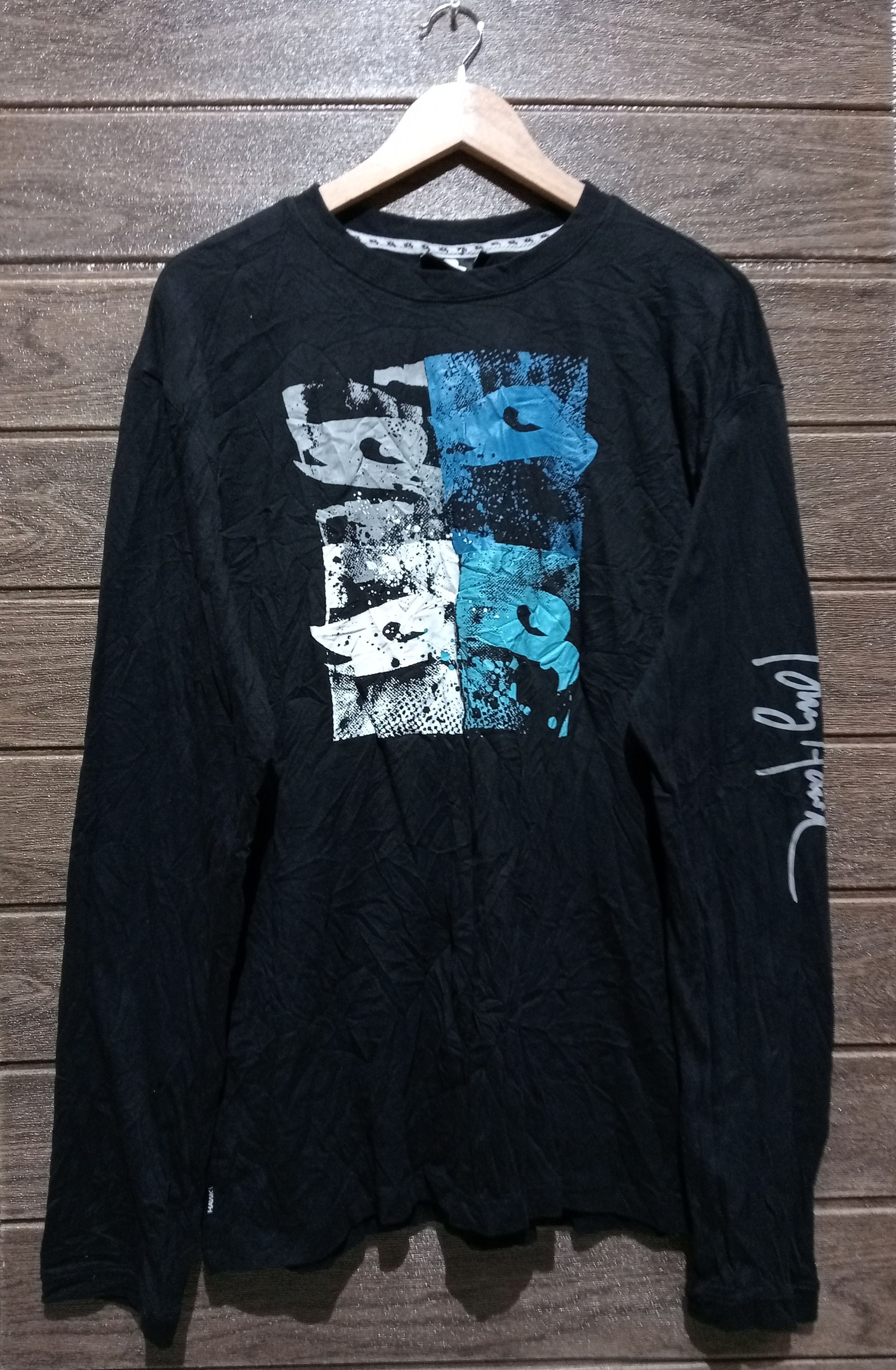 image of Powell Peralta x Skategang Vintage Tony Hawk Long Sleeve Tshirt in Black, Men's (Size XL)