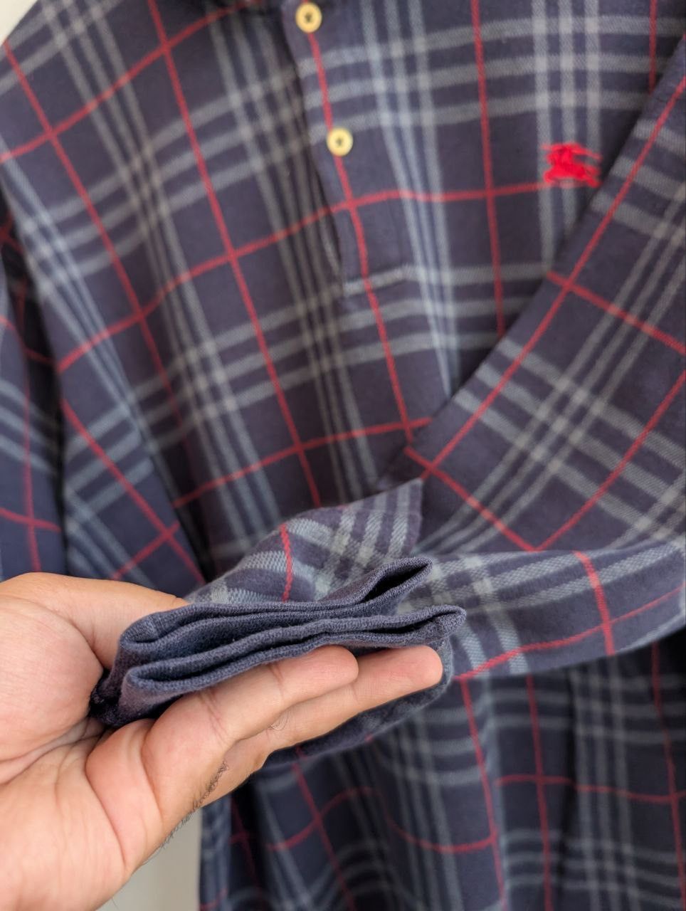Burberry vintage BURBERRY nova check long sleeve t shirts Size US XL / EU 56 / 4 - 8 Thumbnail