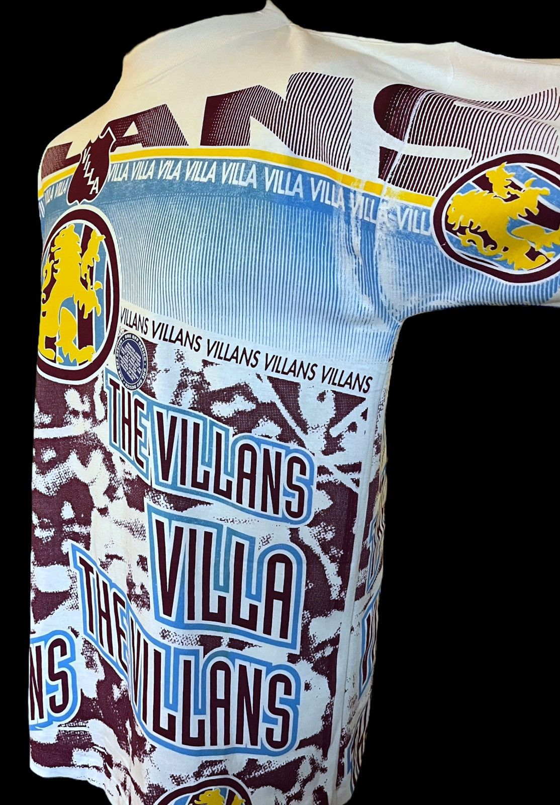 Vintage Aston Villa KT Sports AOP Kick Sportswear t shirt XL Size US XL / EU 56 / 4 - 6 Thumbnail