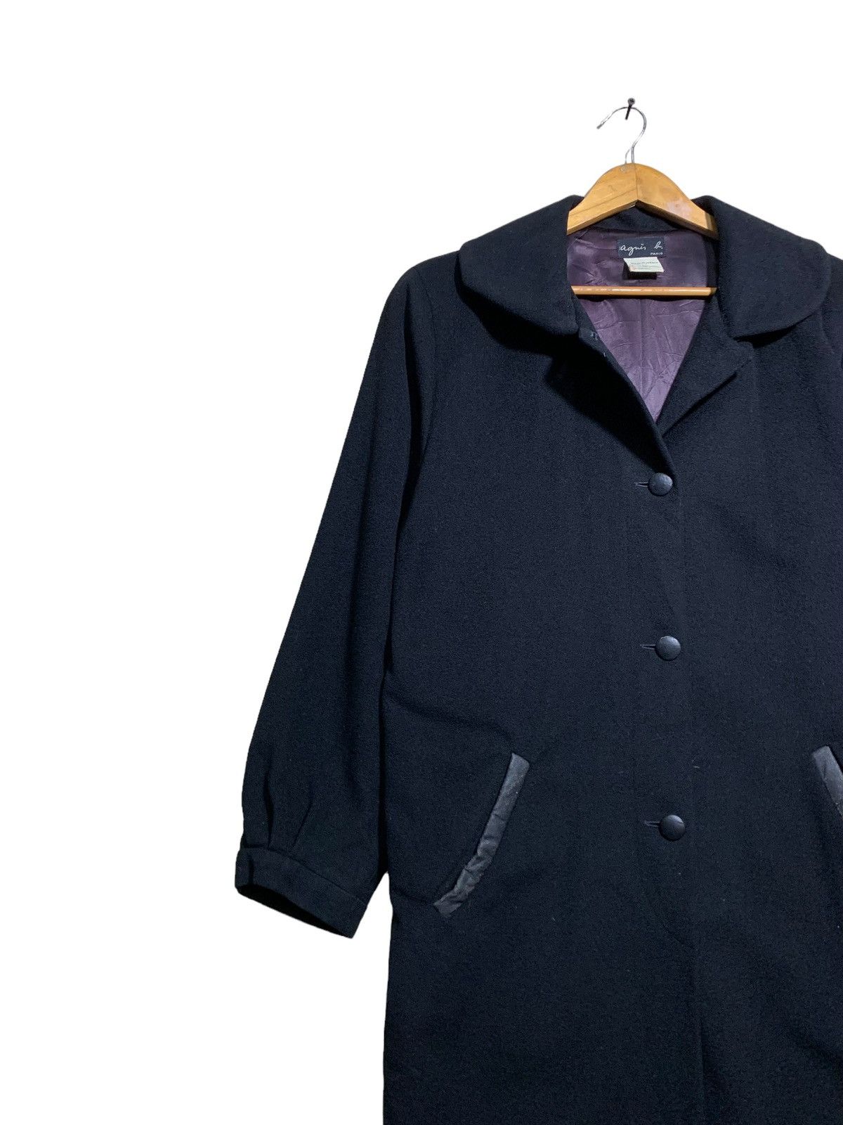 agnes b. 🔥AGNES B. CASHMERE OVERCOATS JACKET Size M / US 6-8 / IT 42-44 - 2 Thumbnail