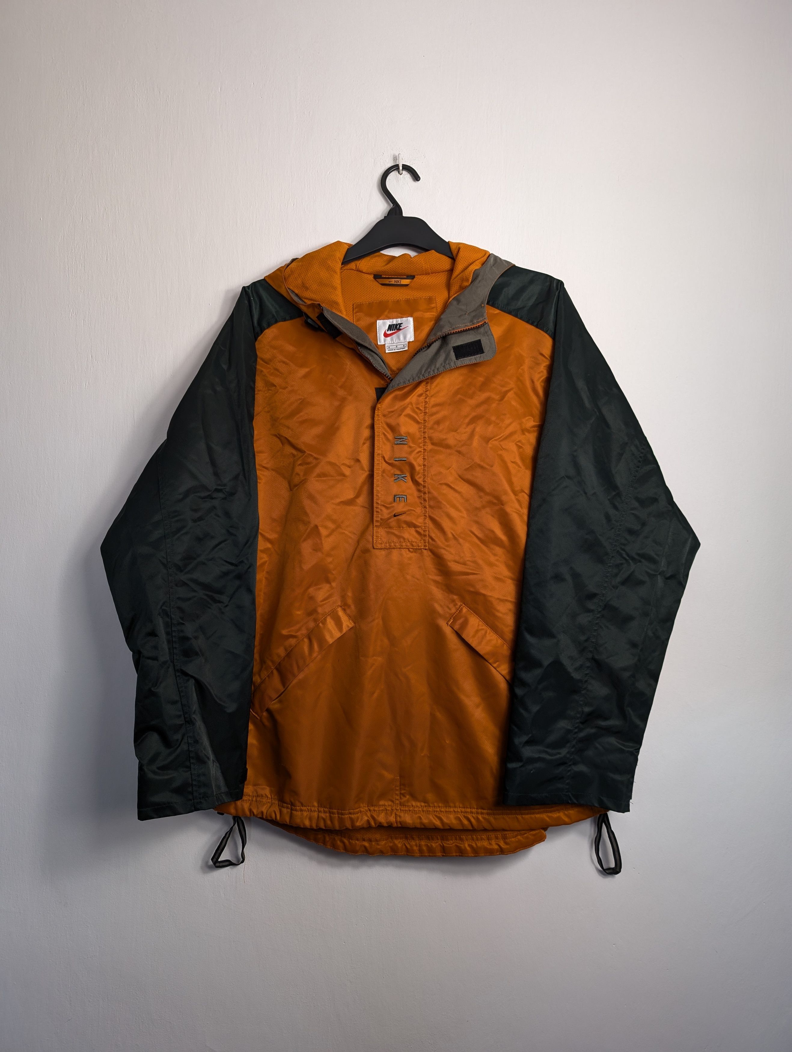 Nike × Vintage Vintage Nike 90's Half Zip Hoodie Nylon Jacket Size US M / EU 48-50 / 2 - 1 Thumbnail