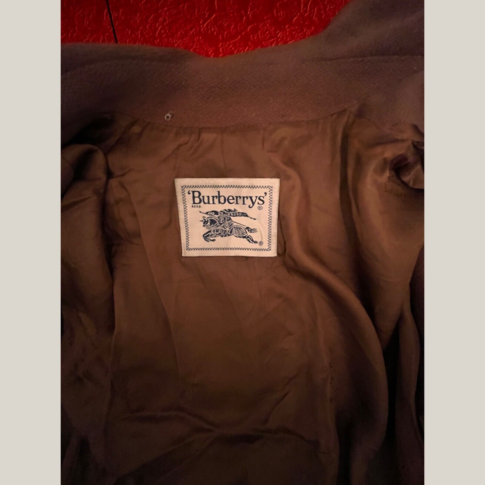 Burberry Vintage Burberry Wool Coat SZ: 31.5" / 40 cm Size US L / EU 52-54 / 3 - 6 Thumbnail
