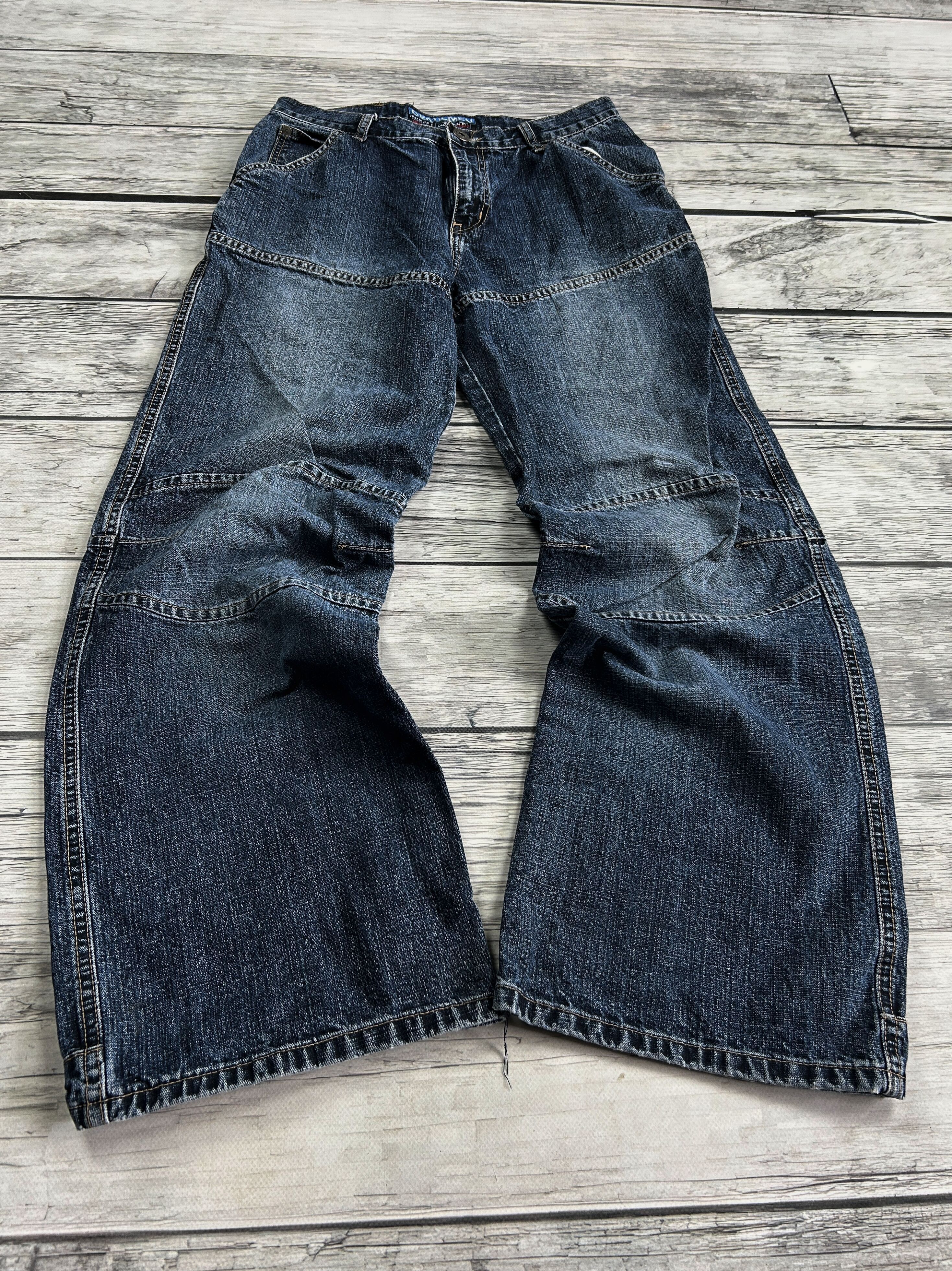 Japanese Brand VTG Rick Owens Raf Simons Balenci Style Washed Jeans 90s Size US 32 / EU 48 - 1 Thumbnail