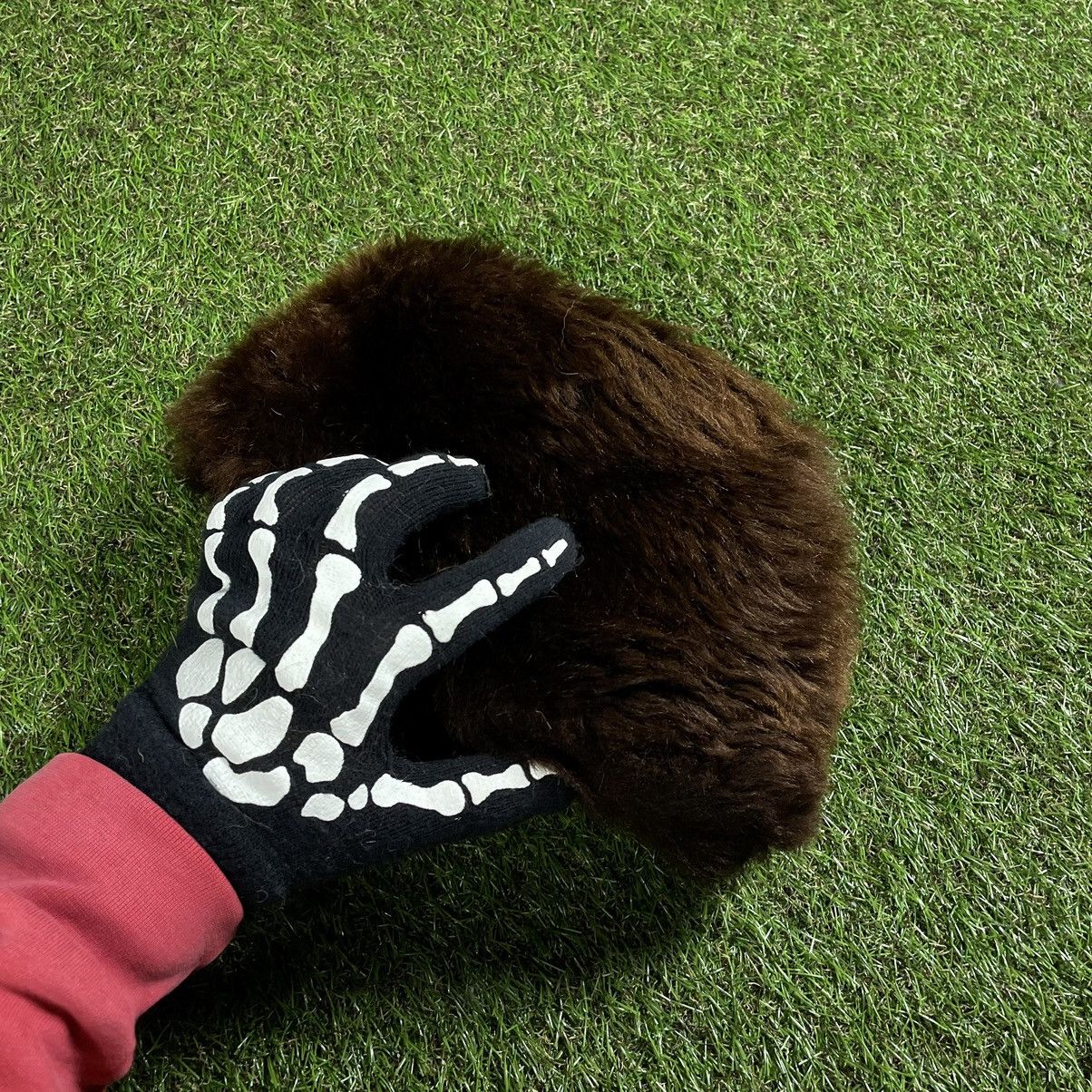 Vintage Y2K Furry Alt Fuzzy Beanie Ushanka Mohair Uzi Vert