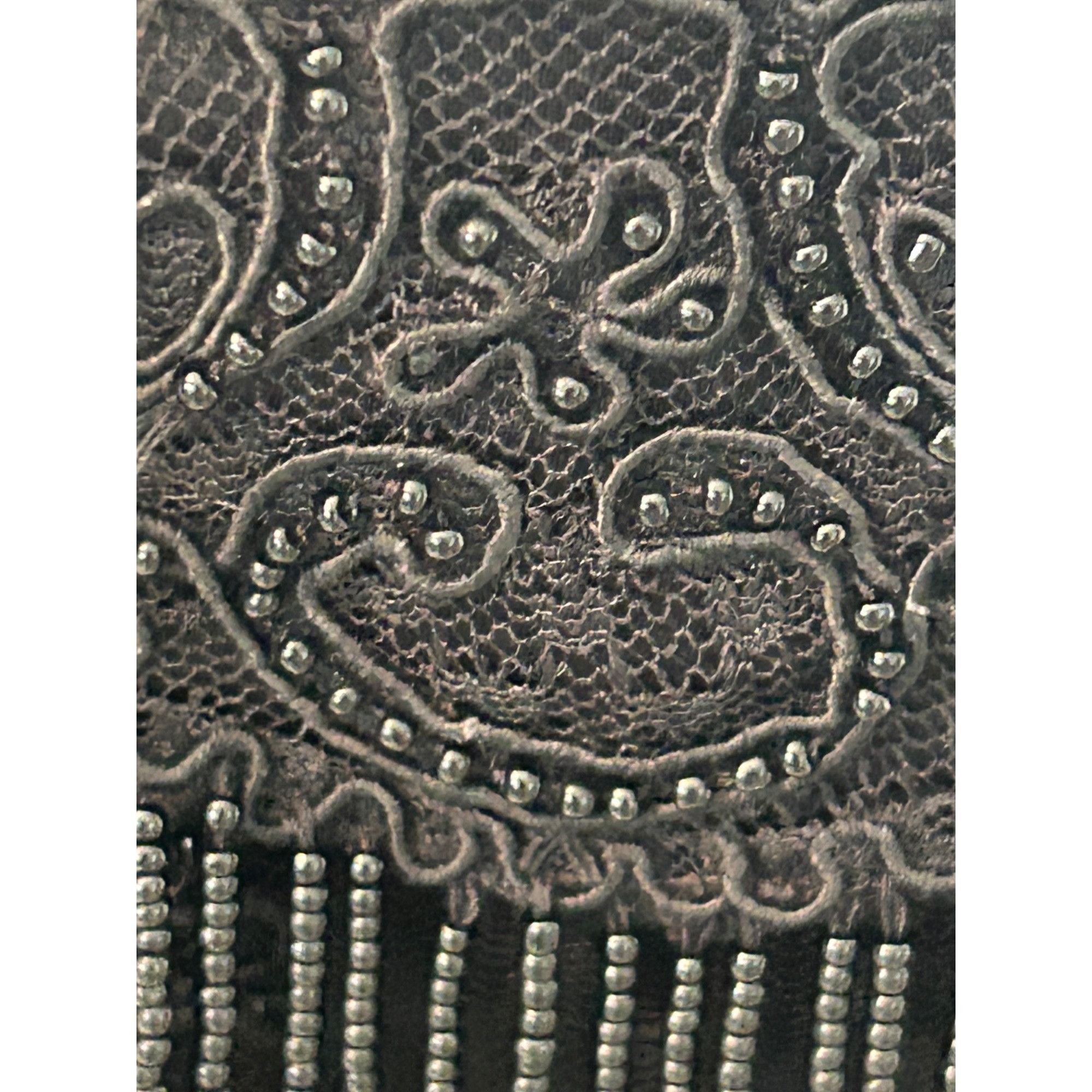 Other Carmen Marc Valvo Black Dress 8 Sheath Flapper Style Tiered Size M / US 6-8 / IT 42-44 - 7 Thumbnail