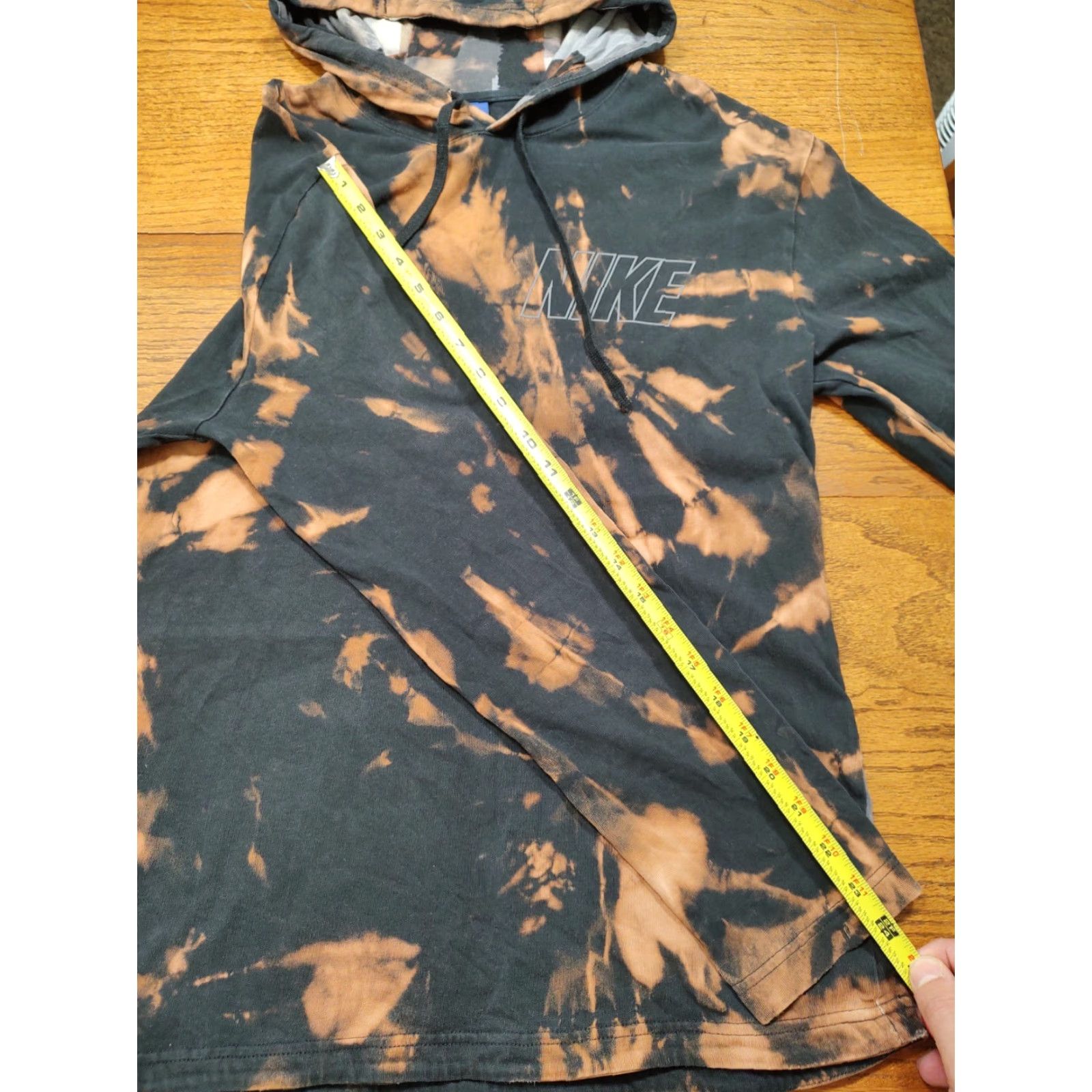 Nike Nike Hoodie Mens M Tie Dye Black Logo Lightweight 90s Sports Dark Size US M / EU 48-50 / 2 - 7 Thumbnail