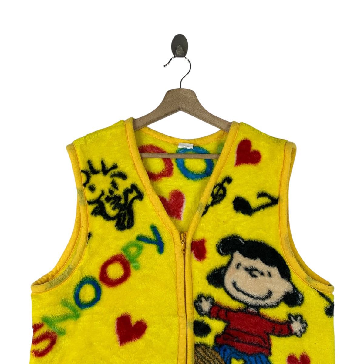 Peanuts PEANUTS SNOOPY Cartoon Big Logo Fleece Vest Jacket Sleeveles Size US L / EU 52-54 / 3 - 3 Thumbnail