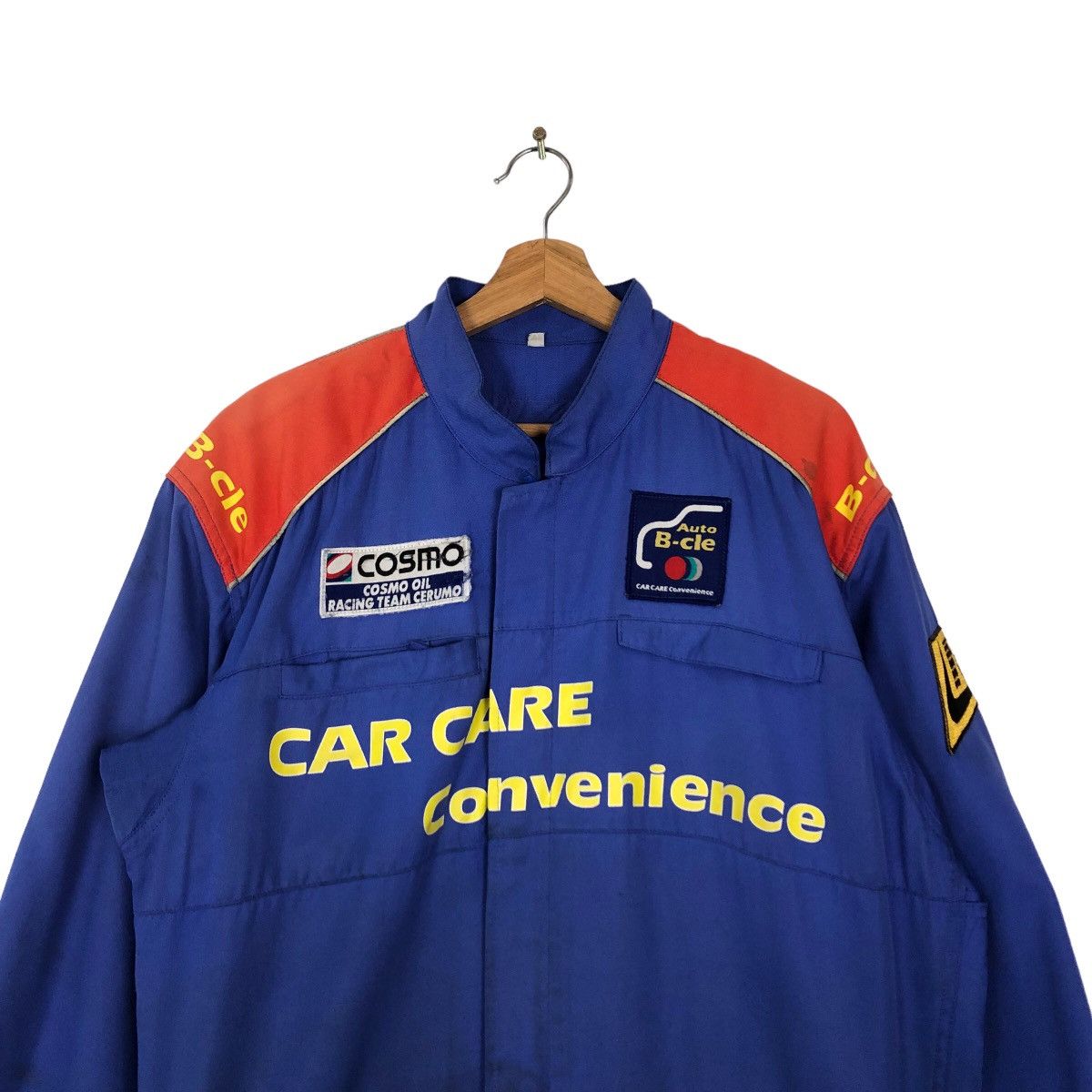 Japanese Brand 🔥90’s VINTAGE COVERALL WORK RACING WEAR COSMO OIL BIG LOGO Size US 42 / EU 58 - 2 Thumbnail