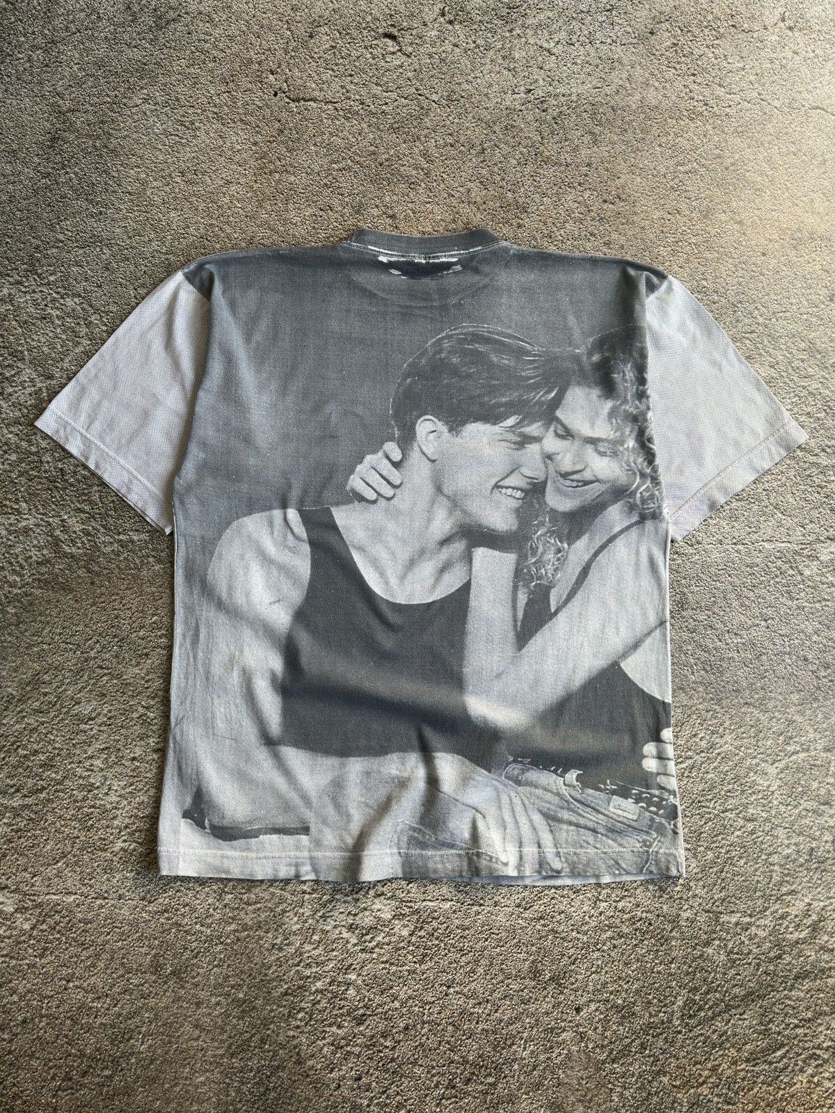 Vintage Vintage 90s Lovely Couple AOP Graphic Tee Size US XL / EU 56 / 4 - 6 Thumbnail