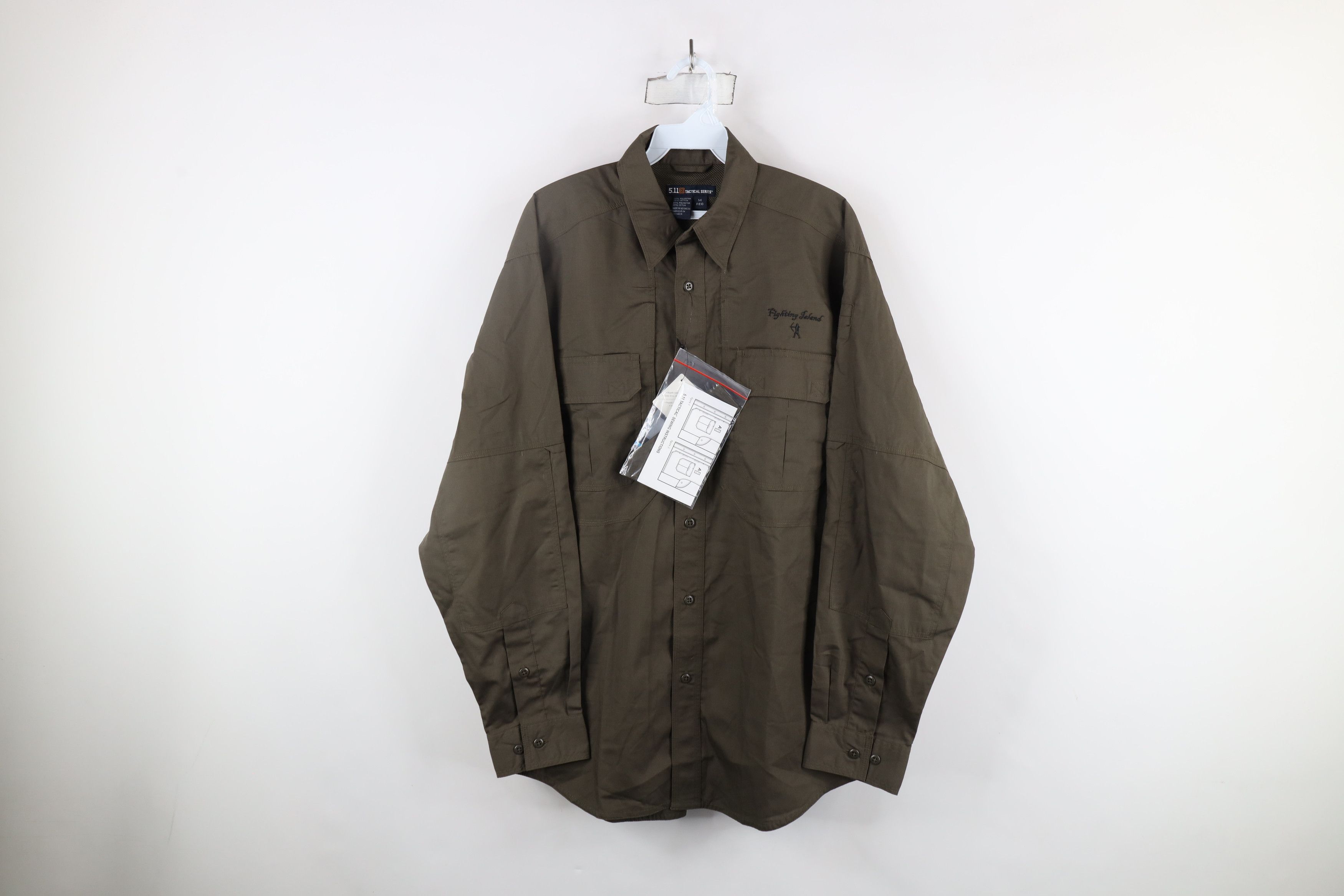 Vintage New 5.11 Tactical Series Ripstop Uniform Button Shirt Green Size US M / EU 48-50 / 2 - 1 Thumbnail