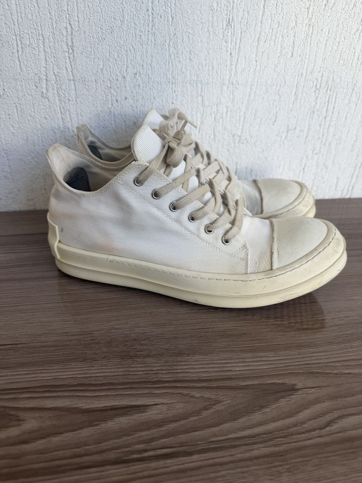 Rick Owens Drkshdw Khaki canvas ramones Size US 8 / EU 41 - 7 Thumbnail