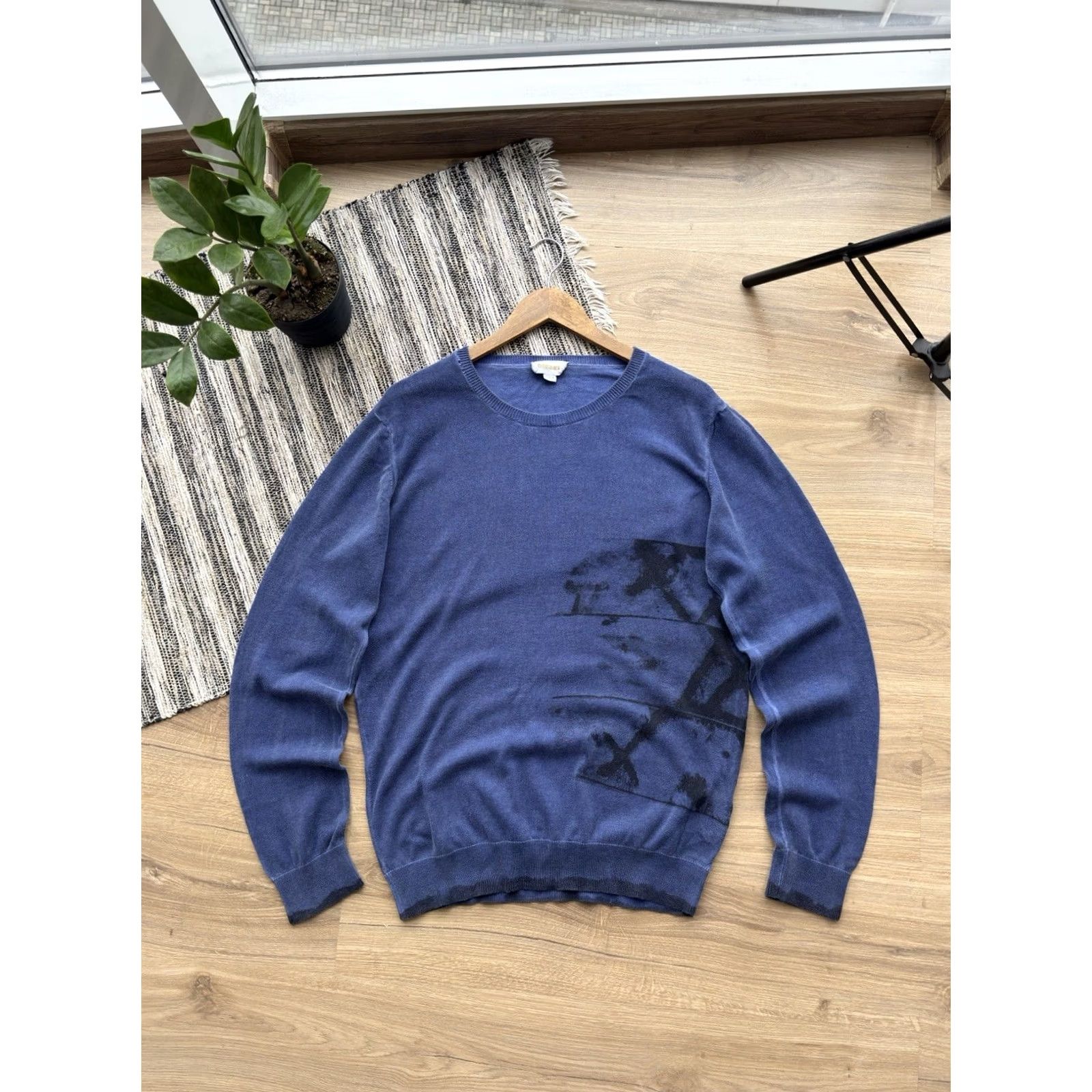 Diesel VINTAGE Diesel Sweater Men L Blue 90s Y2K Distressed Style Pullover Streetwear Fashion Size US L / EU 52-54 / 3 - 2 Thumbnail