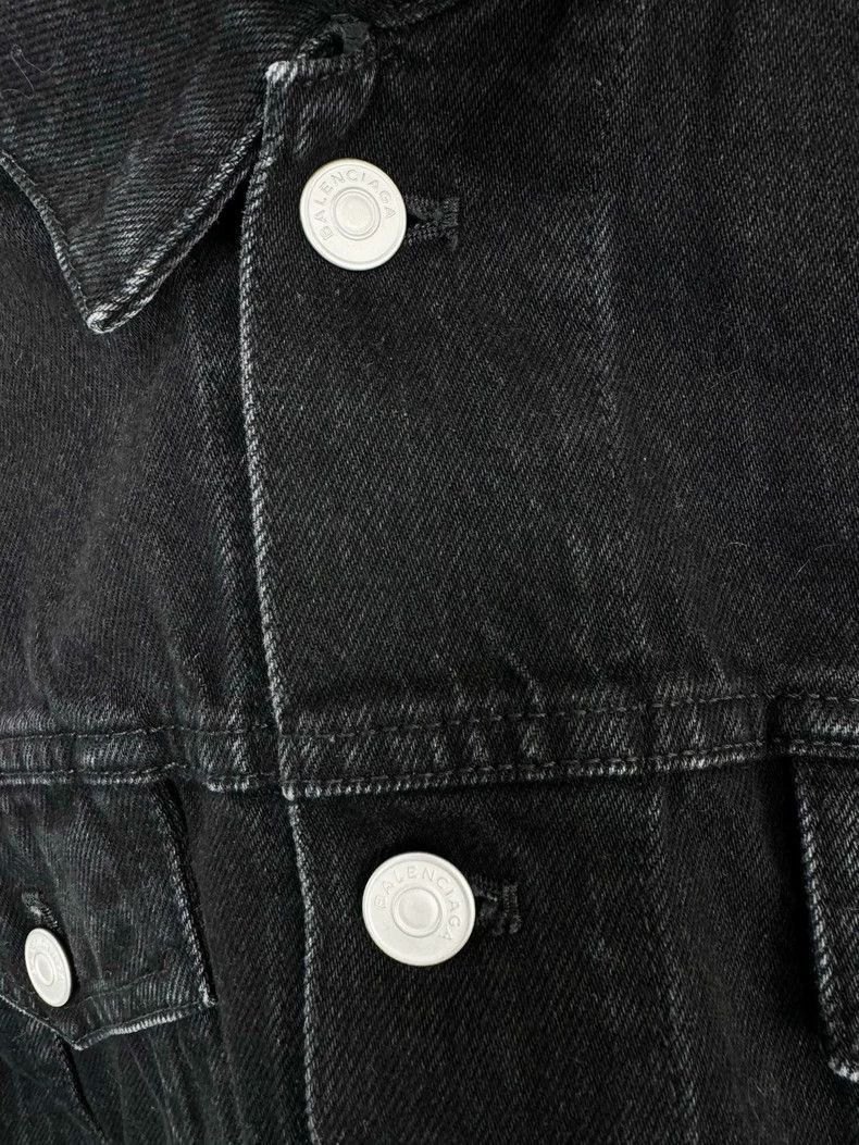 Balenciaga Balenciaga Black Denim Jacket Size 36-2505 Size S / US 4 / IT 40 - 2 Thumbnail