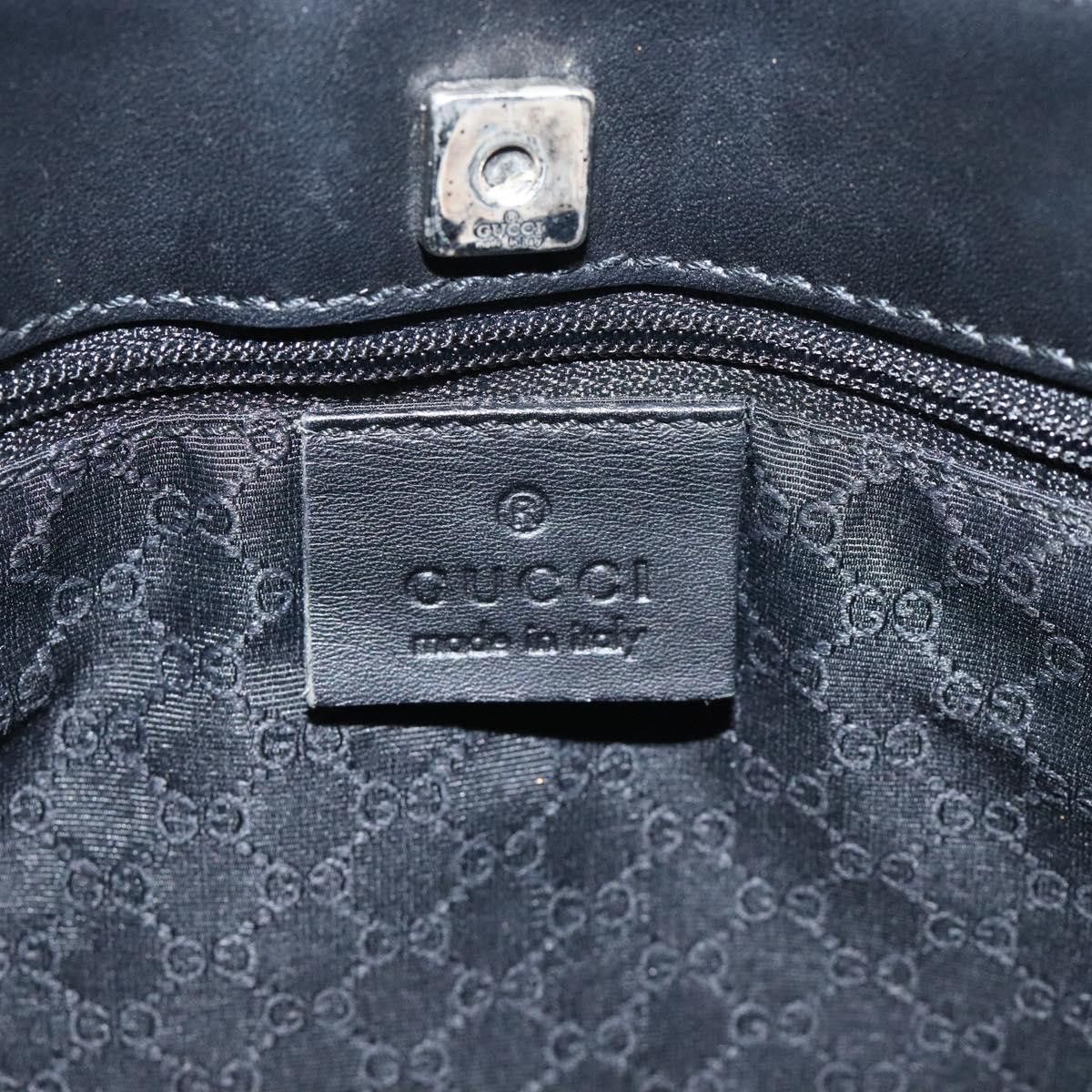 Gucci GUCCI Web Sherry Line Hand Bag Canvas Black Size ONE SIZE - 15 Thumbnail