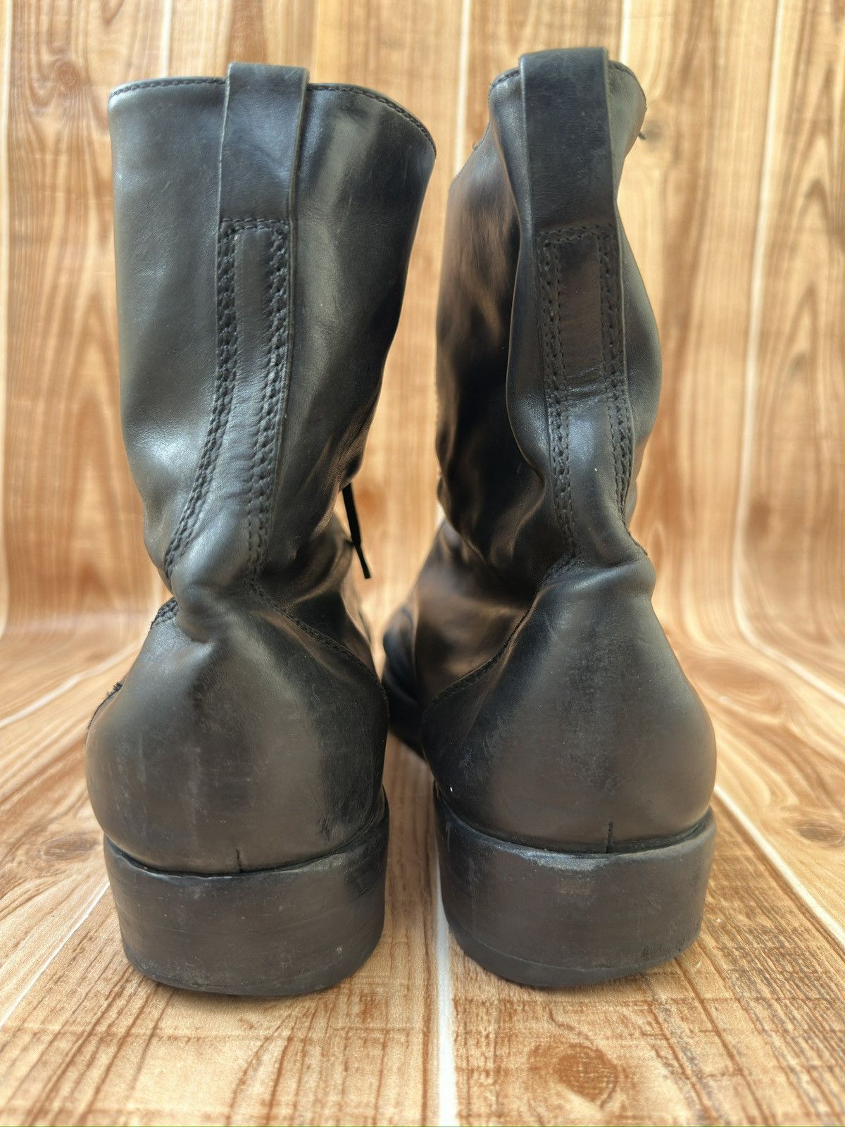 Barneys New York × Officine Creative Officine Creative x Barneys New York Black ZipUp Combat Boot Size US 11 / EU 44 - 13 Thumbnail