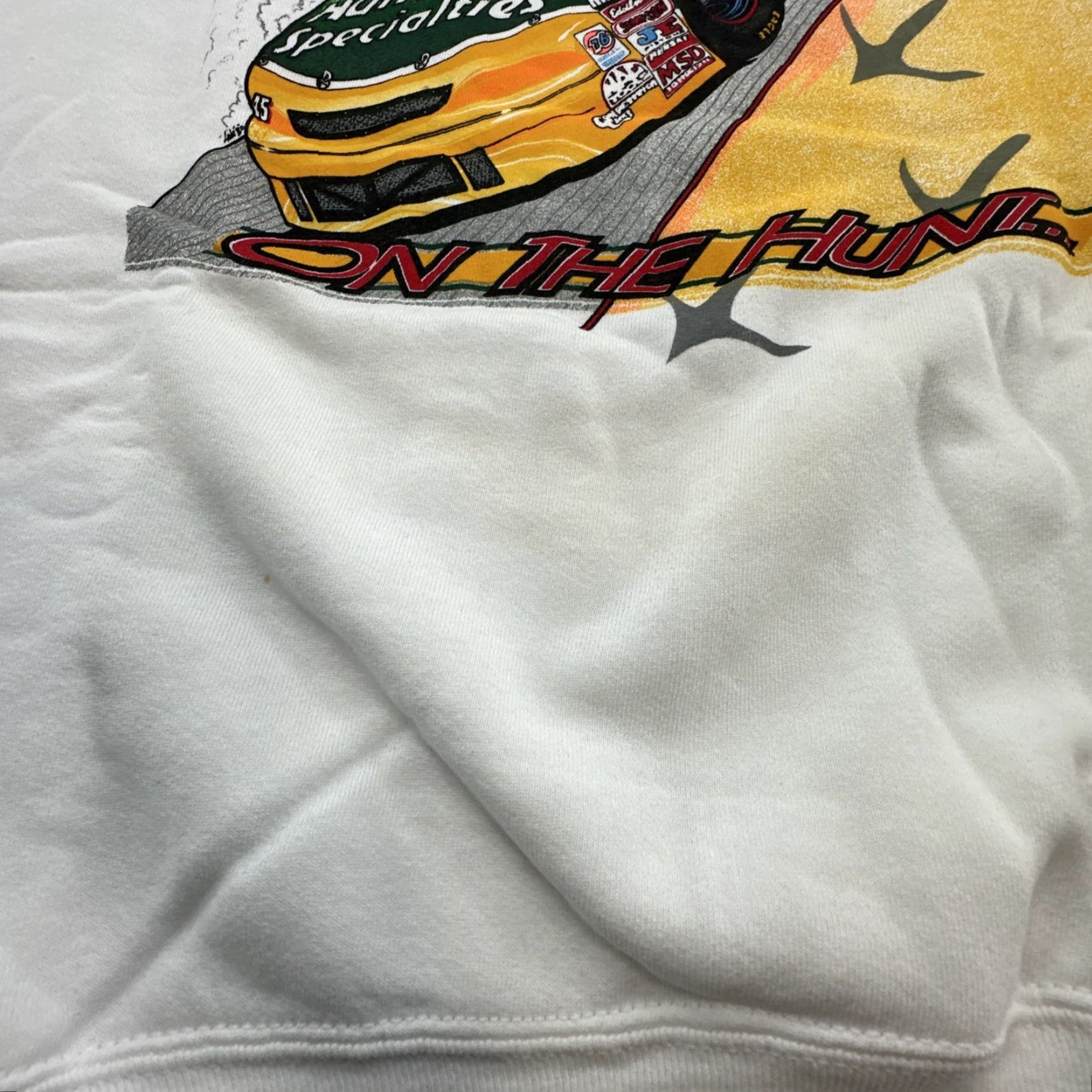 VINTAGE Hunters Specialties Racing #45 XXL Sweatshirt NWT USA Made - On The Hunt