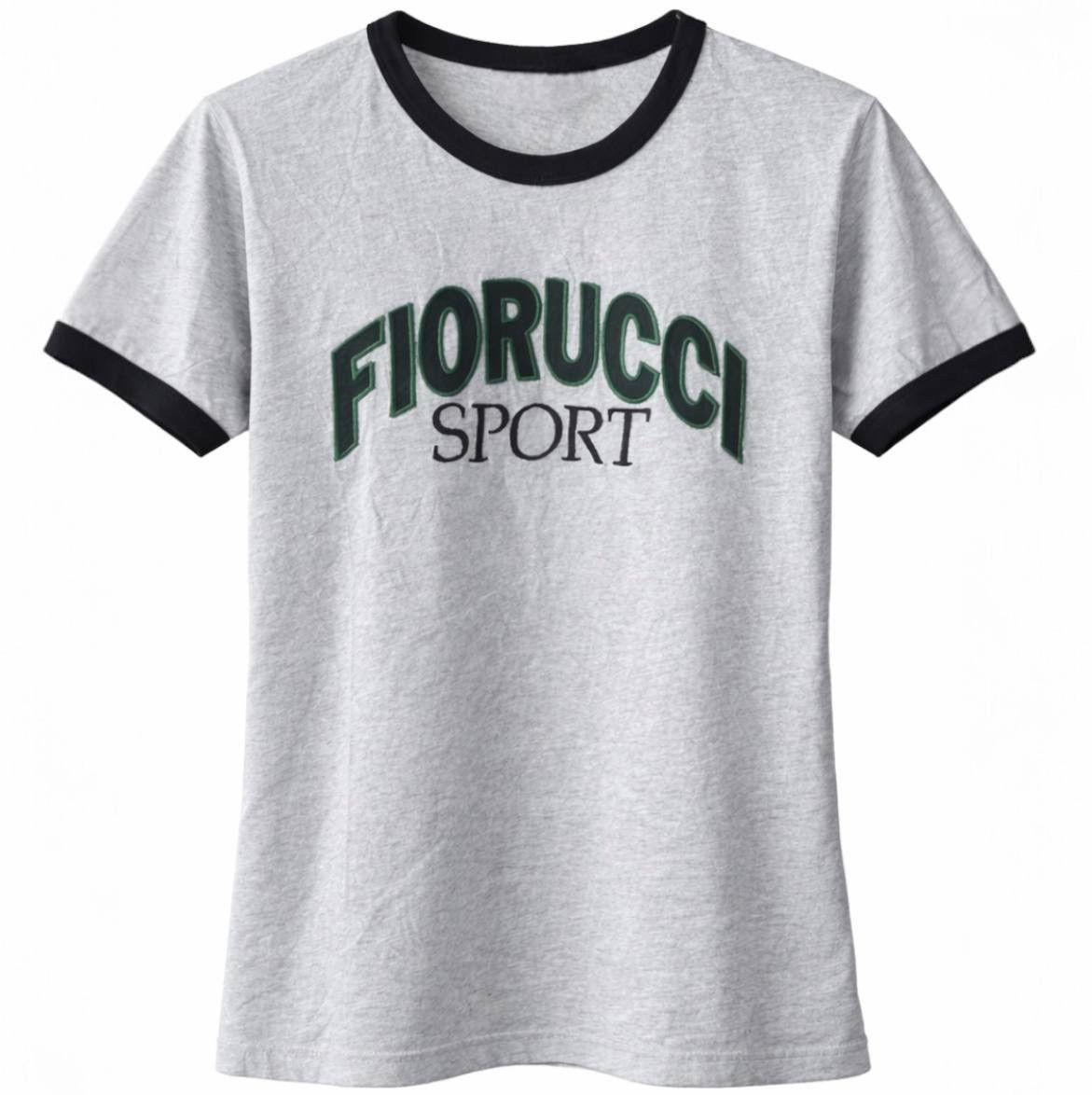 Fiorucci FIORUCCI SPORT GRAY WOMEN BIG LOGO CLASSIC TOP T SHIRT SZ XS Size XS / US 0-2 / IT 36-38 - 1 Thumbnail