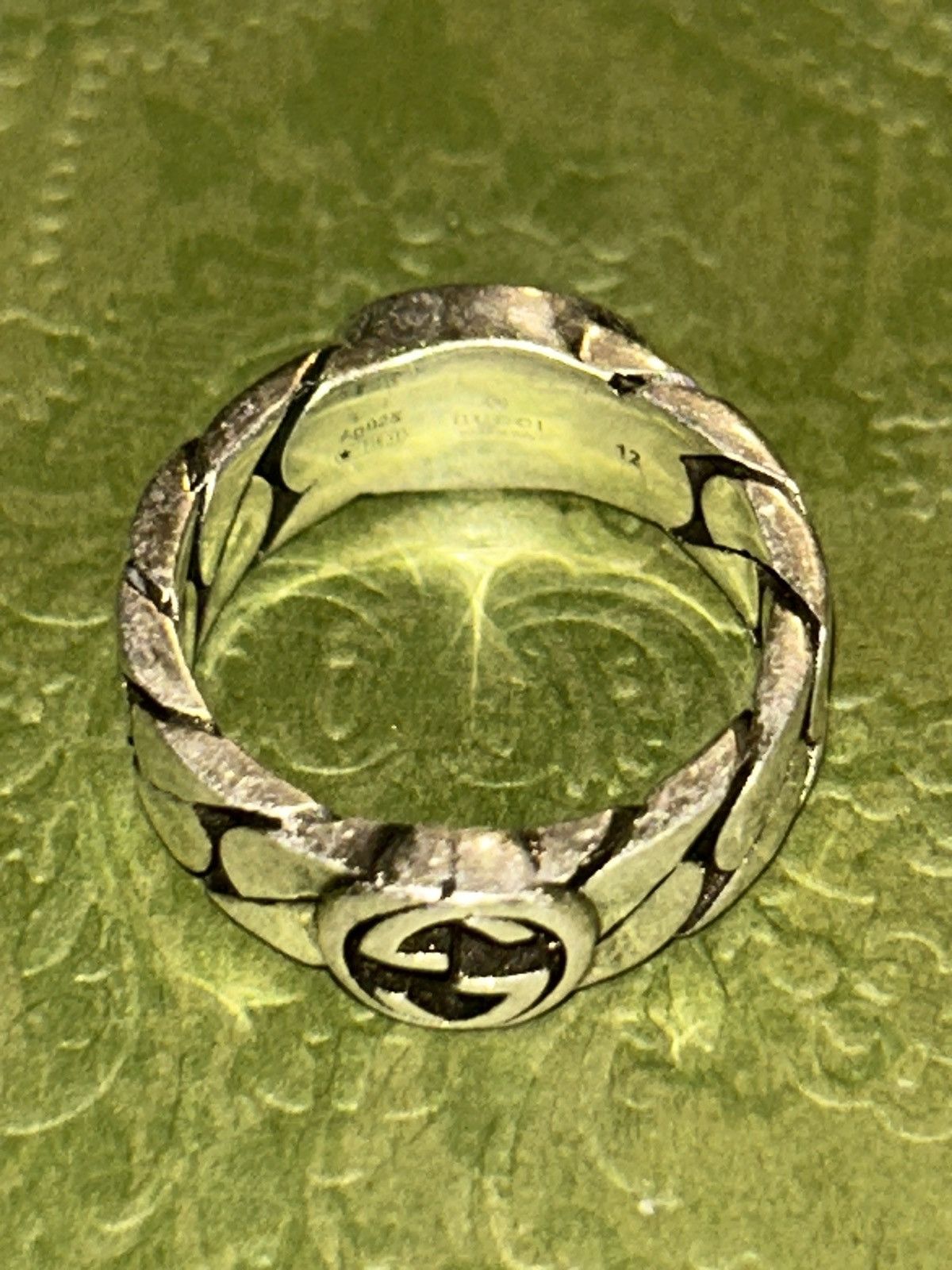 Gucci Gucci Sterling Silver Interlocking Ring 678656 Size ONE SIZE - 5 Thumbnail