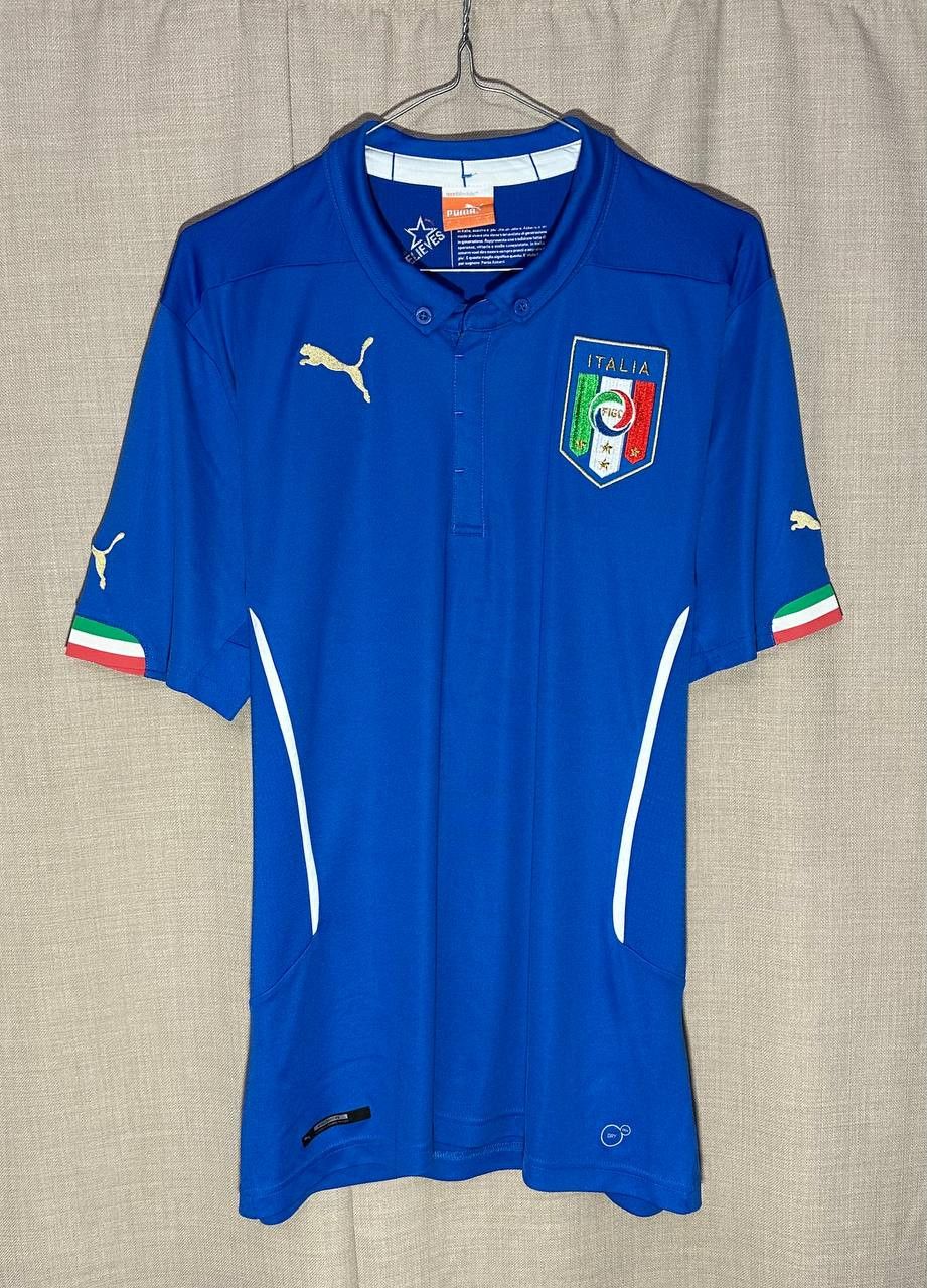 Puma Italy 2014 - 2015 Home Puma Football Shirt Jersey Soccer Size US L / EU 52-54 / 3 - 1 Thumbnail