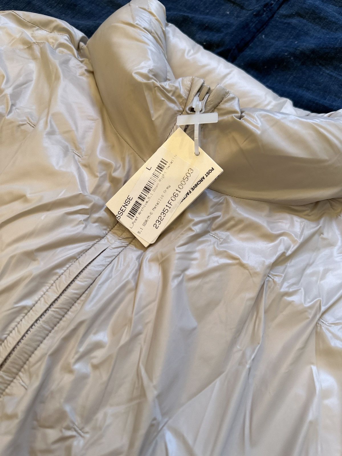 POST ARCHIVE FACTION (PAF) 5.1 Down Right Jacket - Metallic Grey - Large Size US L / EU 52-54 / 3 - 3 Thumbnail