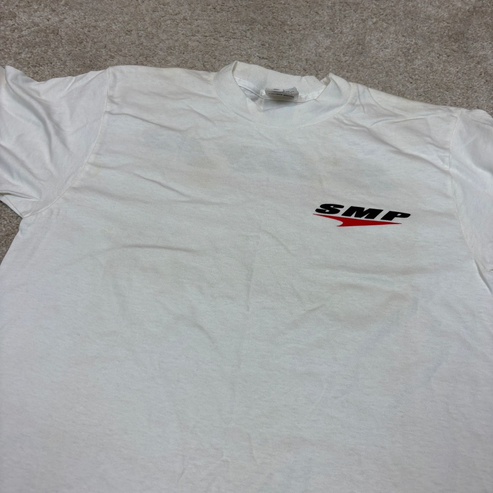 Vintage Rare Vintage 90s SMP Skateboarding Logo T Shirt Men's Medium Size US M / EU 48-50 / 2 - 10 Thumbnail