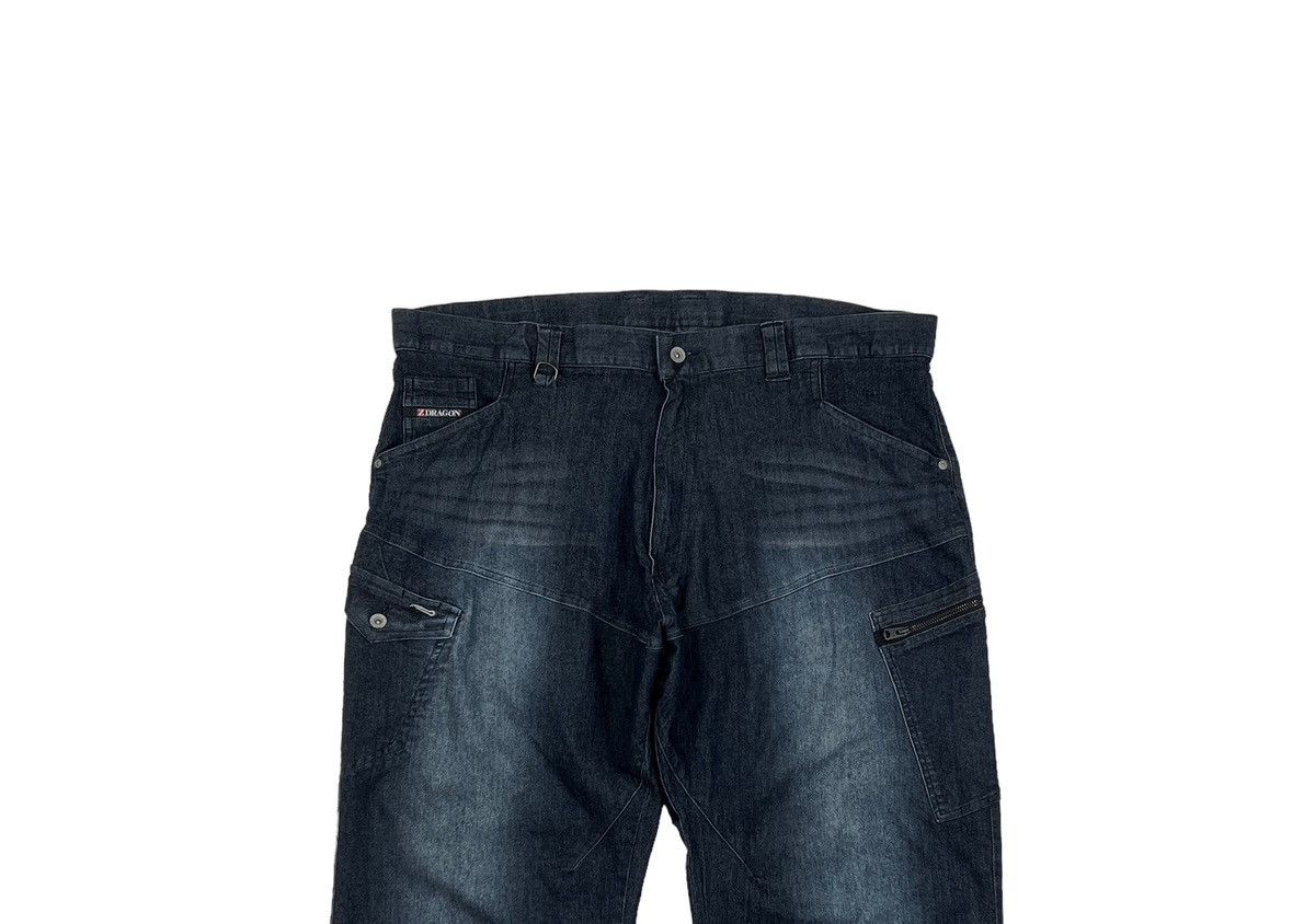 Japanese Brand Z-Dragon Hybrid Denim Cargo Pants Size US 44 / EU 60 - 5 Thumbnail