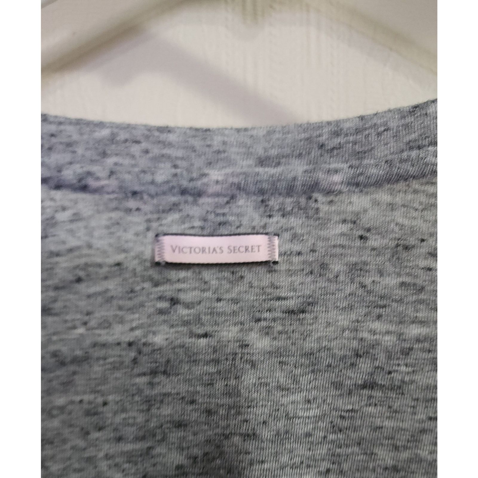 Victoria's Secret Victoria Secret Small Petite shirt Long Sleeve Gray Henley Size S / US 4 / IT 40 - 3 Thumbnail