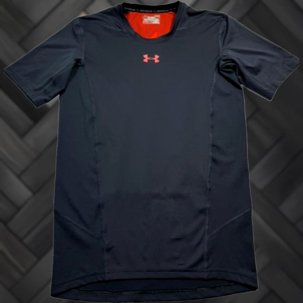 Under Armour Under Armour Gray Compression Shirt Men L HeatGear Short Sleeve Top Size US L / EU 52-54 / 3 - 1 Thumbnail