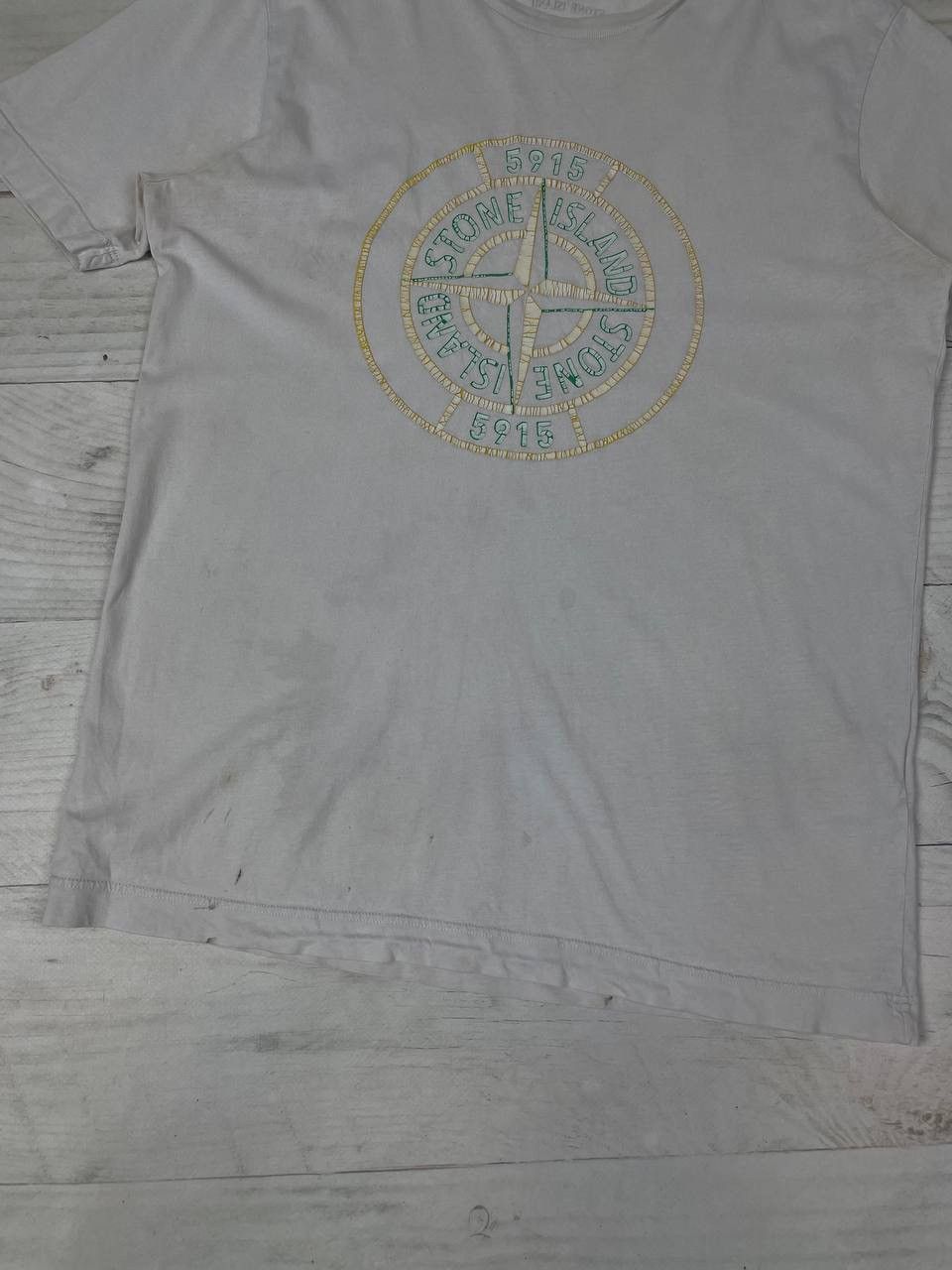 Stone Island Vintage Stone Island T Shirt Very Trashed Crezy Distressed Size US S / EU 44-46 / 1 - 3 Thumbnail