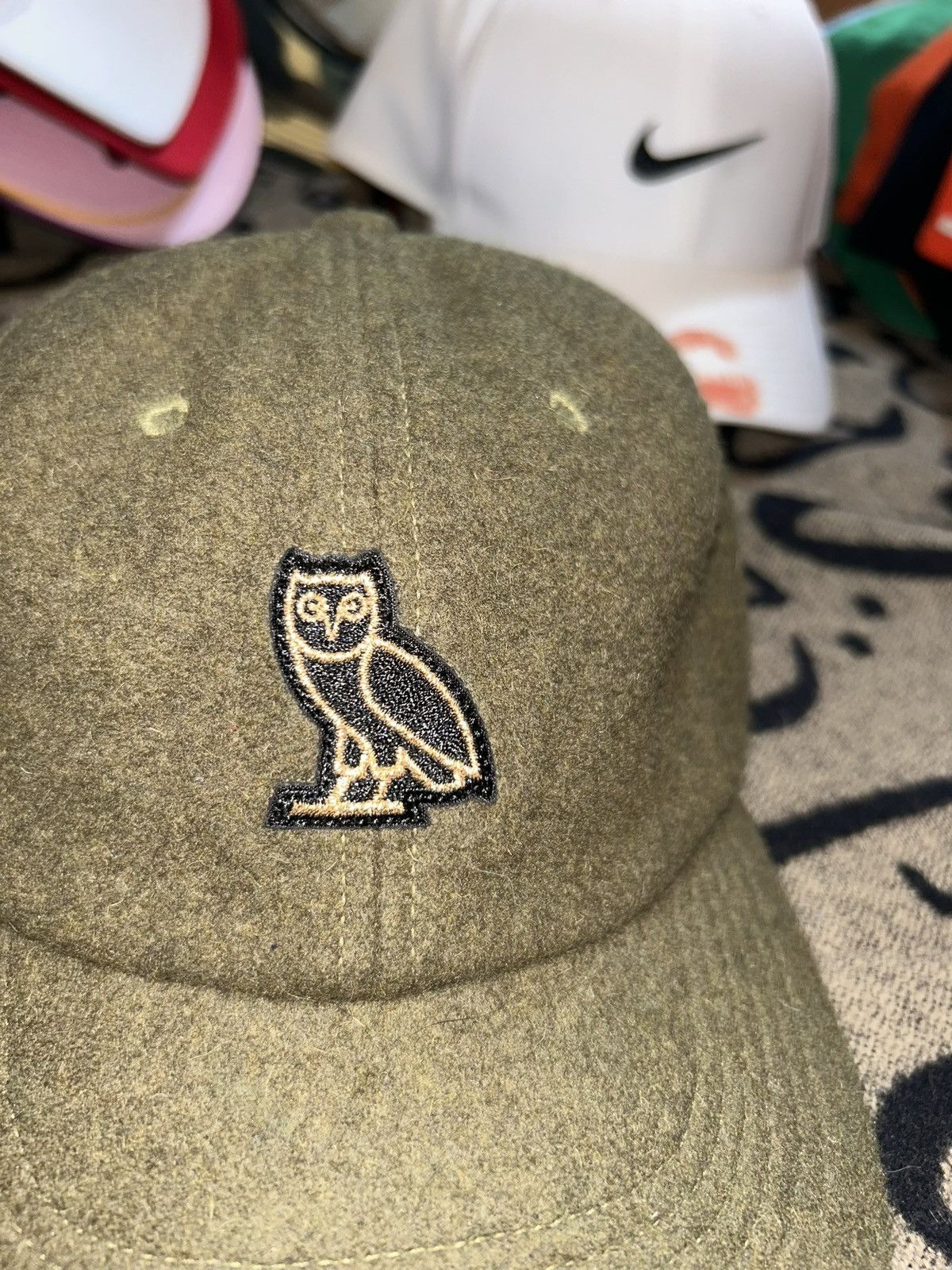 October's Very Own 2017 Owl Patch Wool Hat Size ONE SIZE - 2 Thumbnail