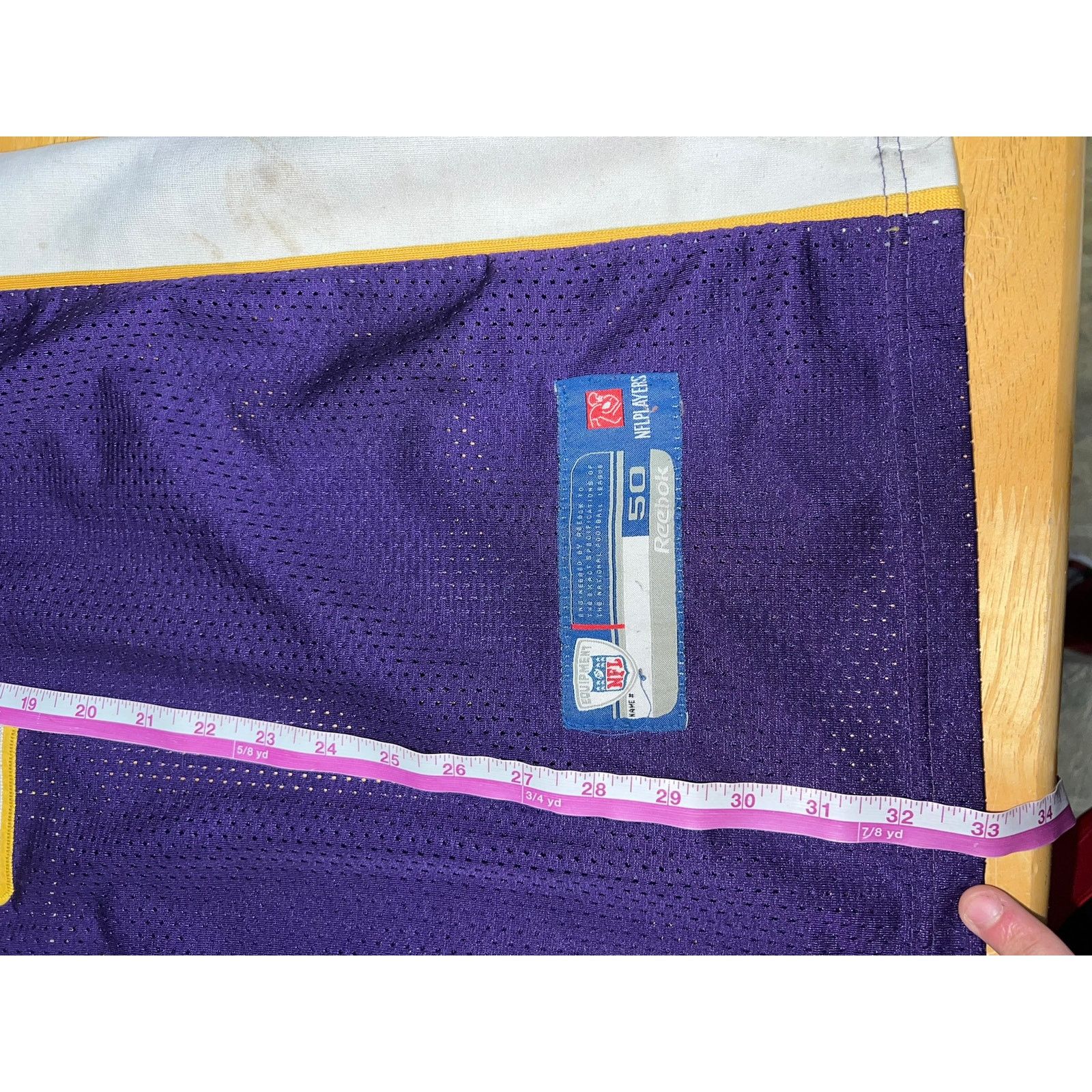 Reebok Vintage Minnesota Vikings Brett Favre On Field Reebok 50 XL Size US XL / EU 56 / 4 - 12 Thumbnail