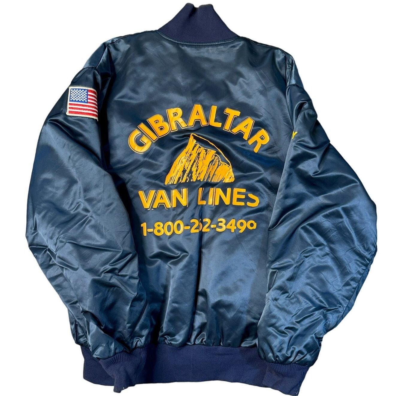 Vintage Vintage Birdie Gibraltar Van Lines Insulated Satin Jacket Size US XL / EU 56 / 4 - 1 Thumbnail