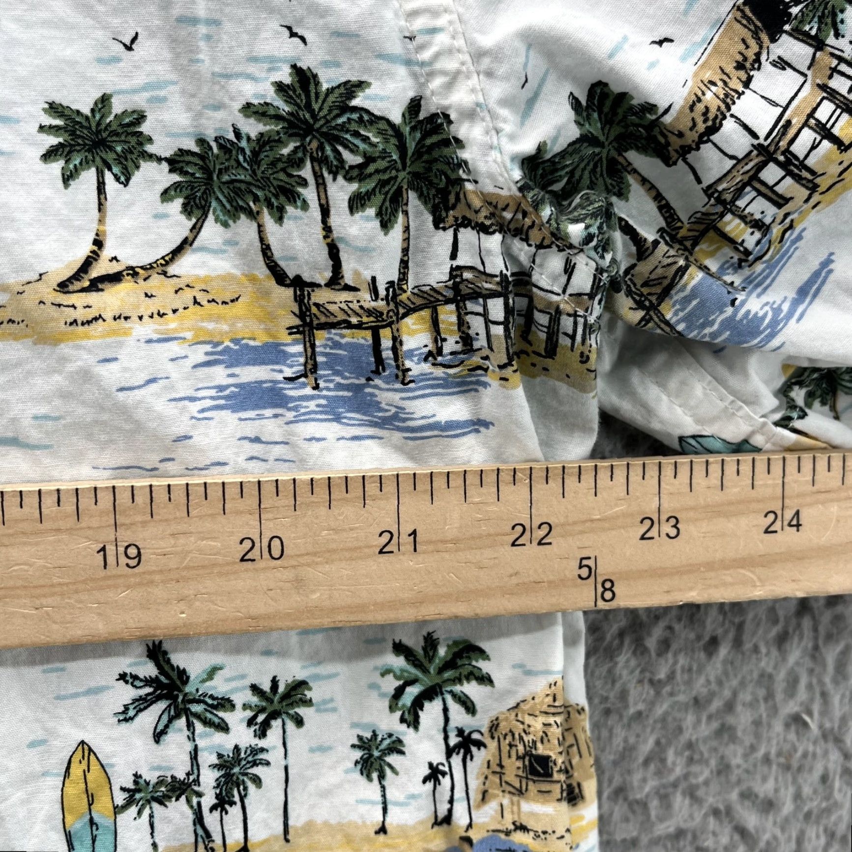 Vintage Nickle & Iron Hawaiian Shirt Mens XL White Palm Tree Surf Skate Y2K Preppy Beach Size US XL / EU 56 / 4 - 4 Thumbnail