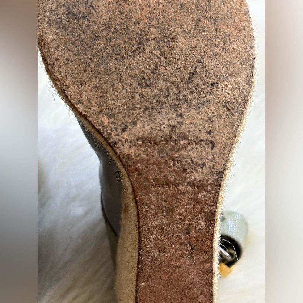 Balenciaga Balenciaga Gray Monochromatic espadrille wedges Mules ankle Size US 8 / IT 38 - 7 Thumbnail