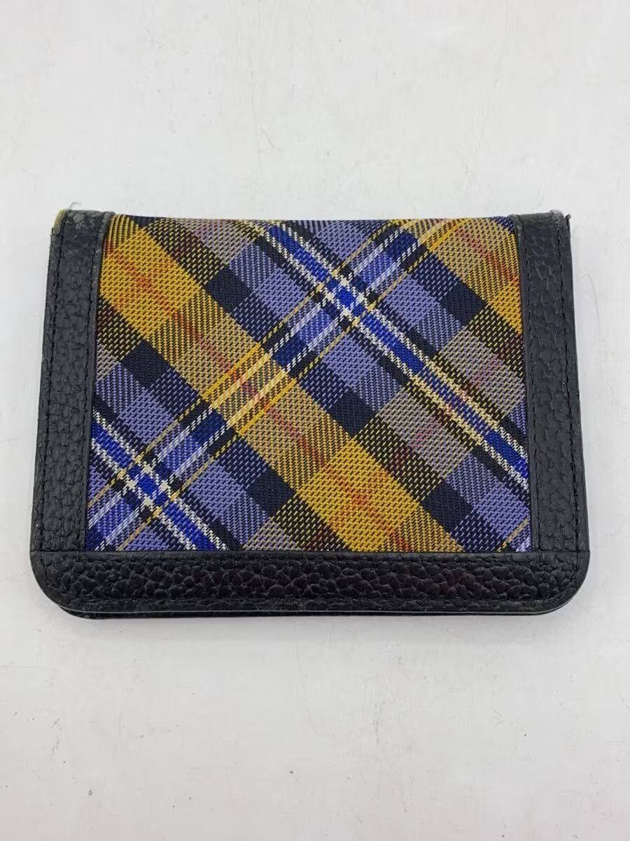 Vivienne Westwood Plaid Studded Orb Card Holder Wallet Size ONE SIZE - 2 Thumbnail