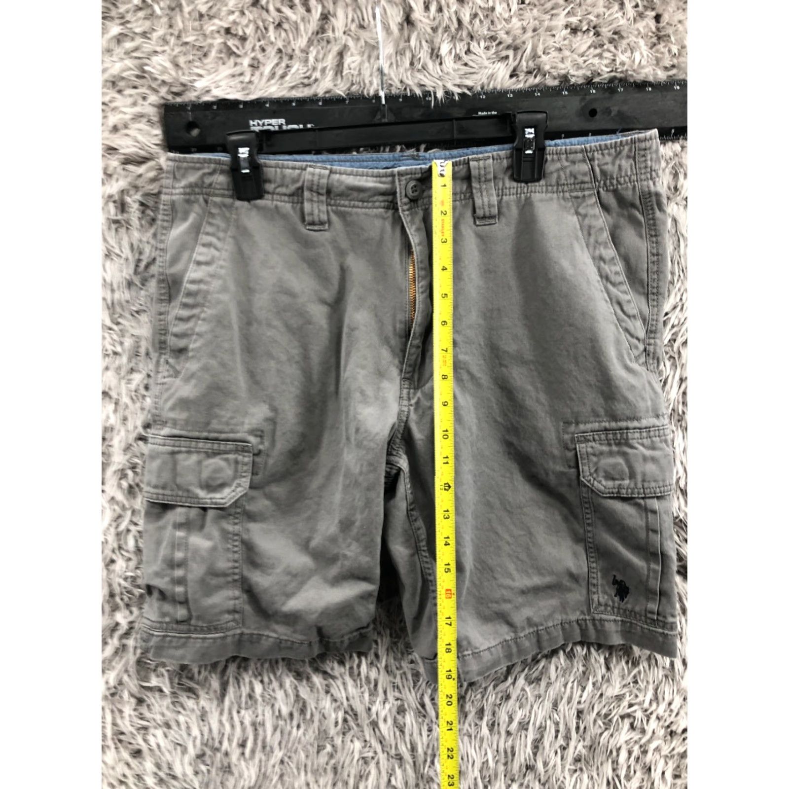 Vintage US Polo Assn Cargo Shorts Mens Size 36 Gray Mid Rise Medium Wash Size US M / EU 48-50 / 2 - 3 Thumbnail