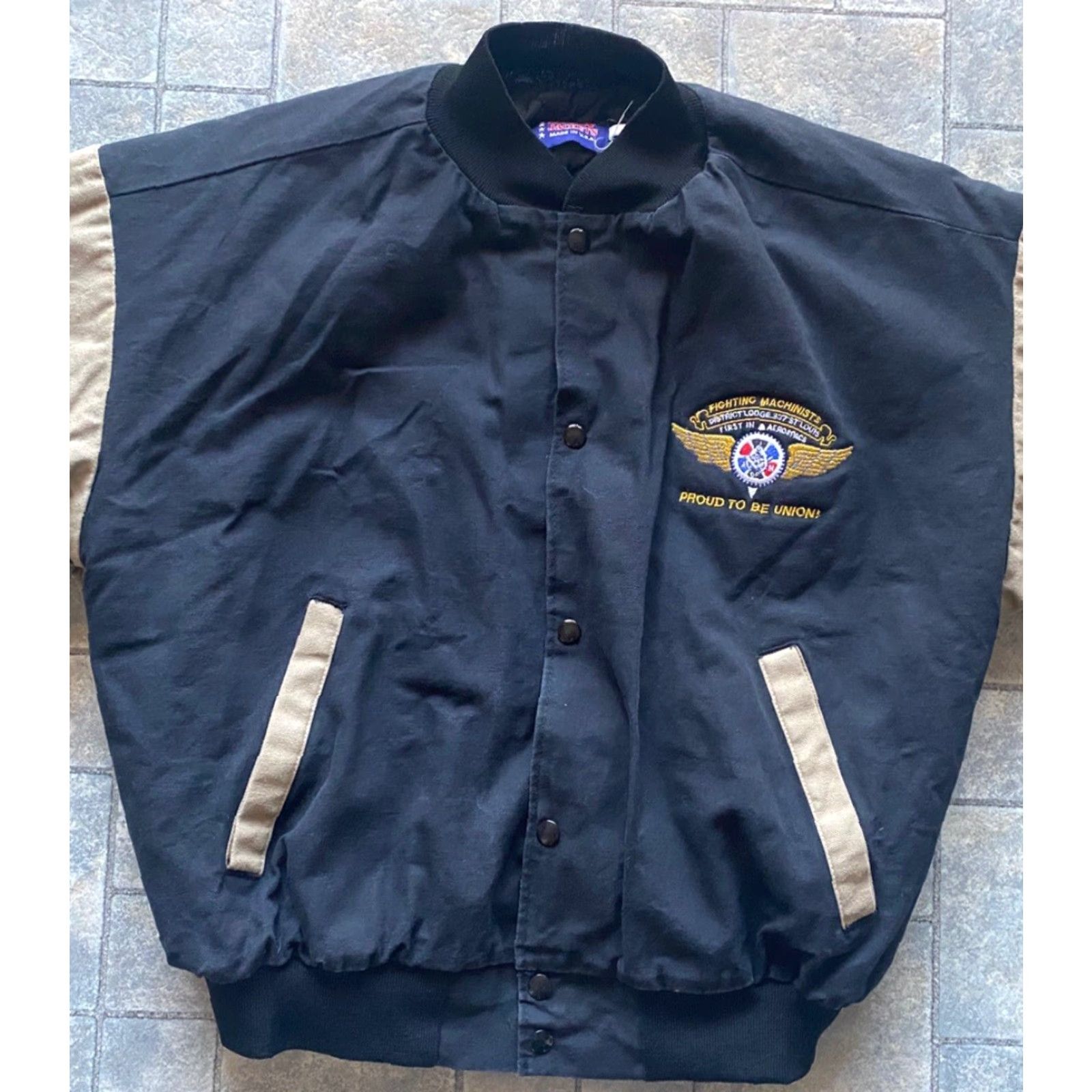 Vintage VINTAGE ASW Jackets Made In USA Mens Medium Fighting Machinists Union Aerospace Jacket Shirt? Size US M / EU 48-50 / 2 - 6 Thumbnail