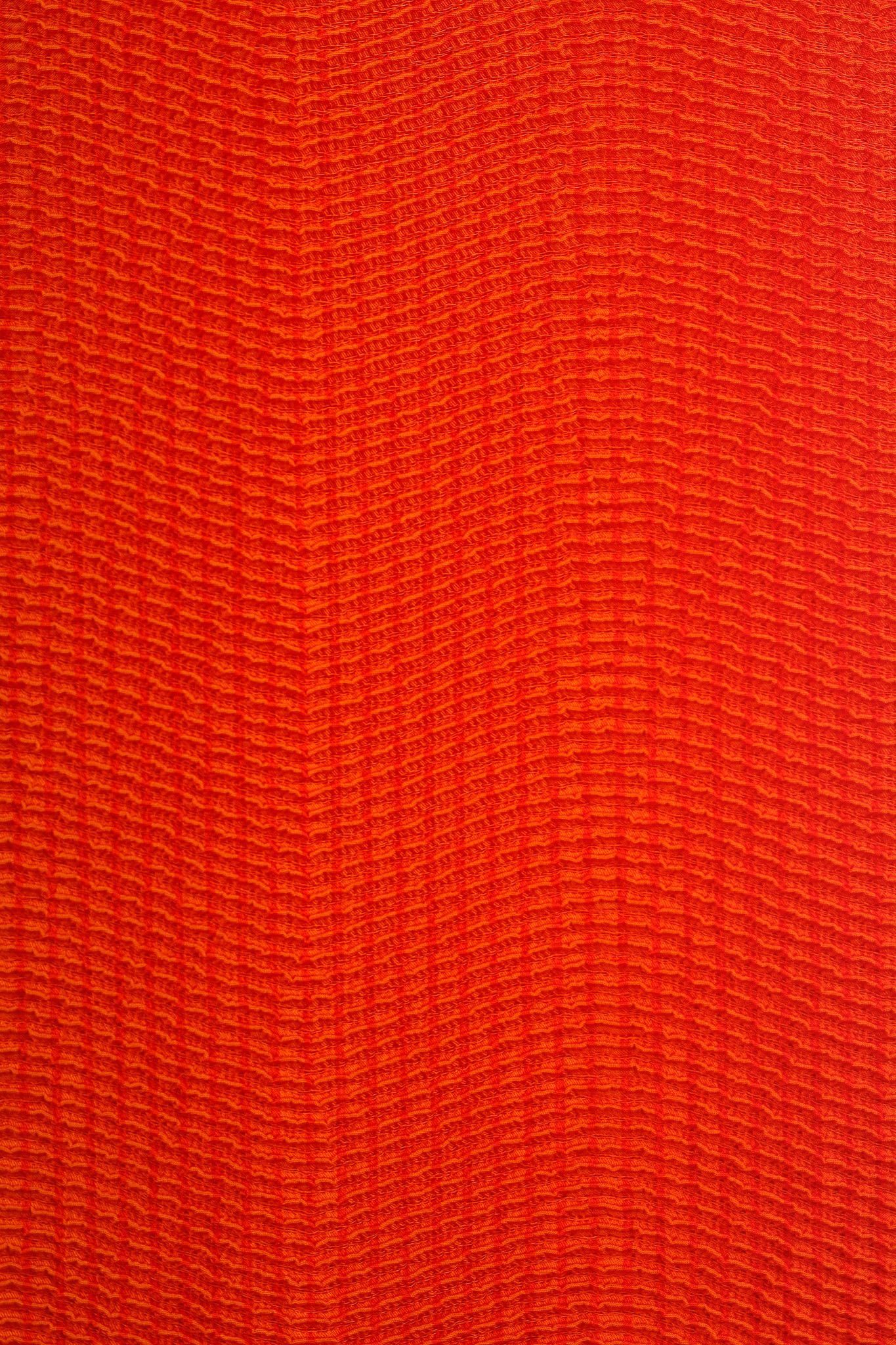 Issey Miyake Issey Miyake Mainline Orange Wave Spongy Pleats Tunic Size L / US 10 / IT 46 - 5 Thumbnail